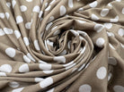 JERSEY VENEZIA TAUPE POIS BLANC 1CM MLC INTERN