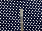 JERSEY VENZIA BLEU MARINE POIS BLANC 1CM MLC INTERN