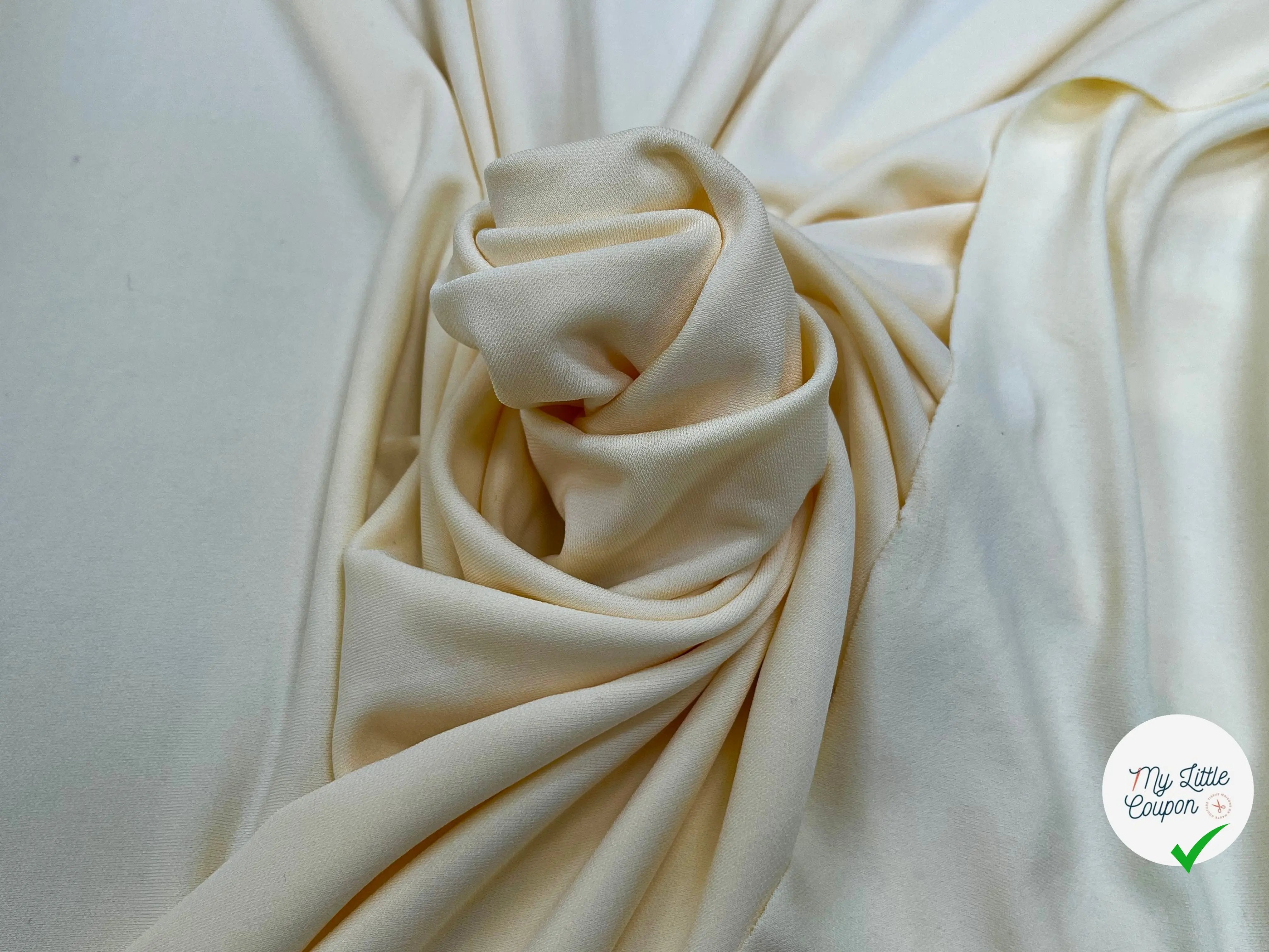 JERSEY VISCOSE CREPÉ 8%EA JAUNE BÉBÉ - My Little Coupon