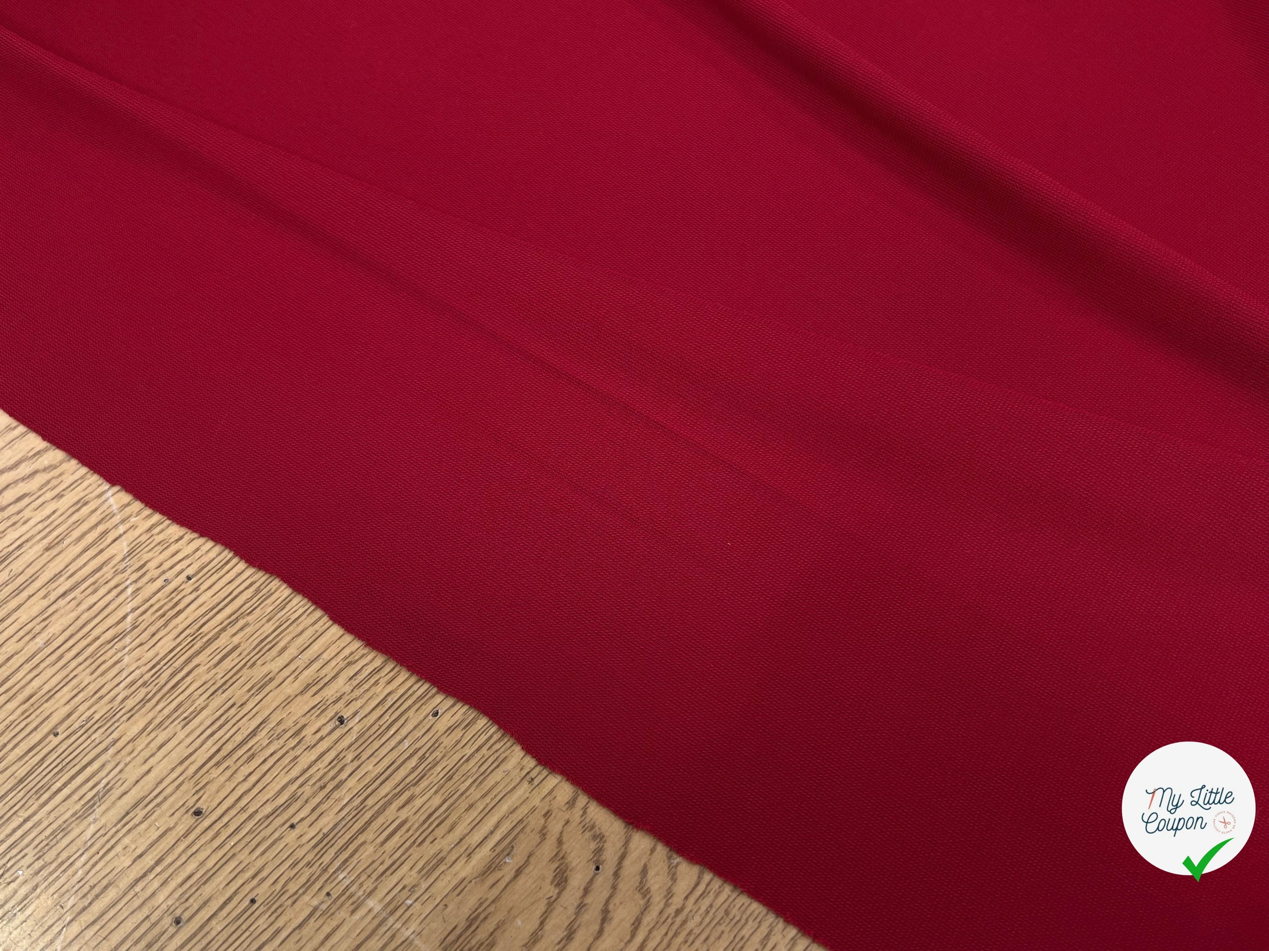JERSEY VISCOSE CRÊPÉ  ULTRA STRECH FROID ROUGE 93% VISCOSE - My Little Coupon