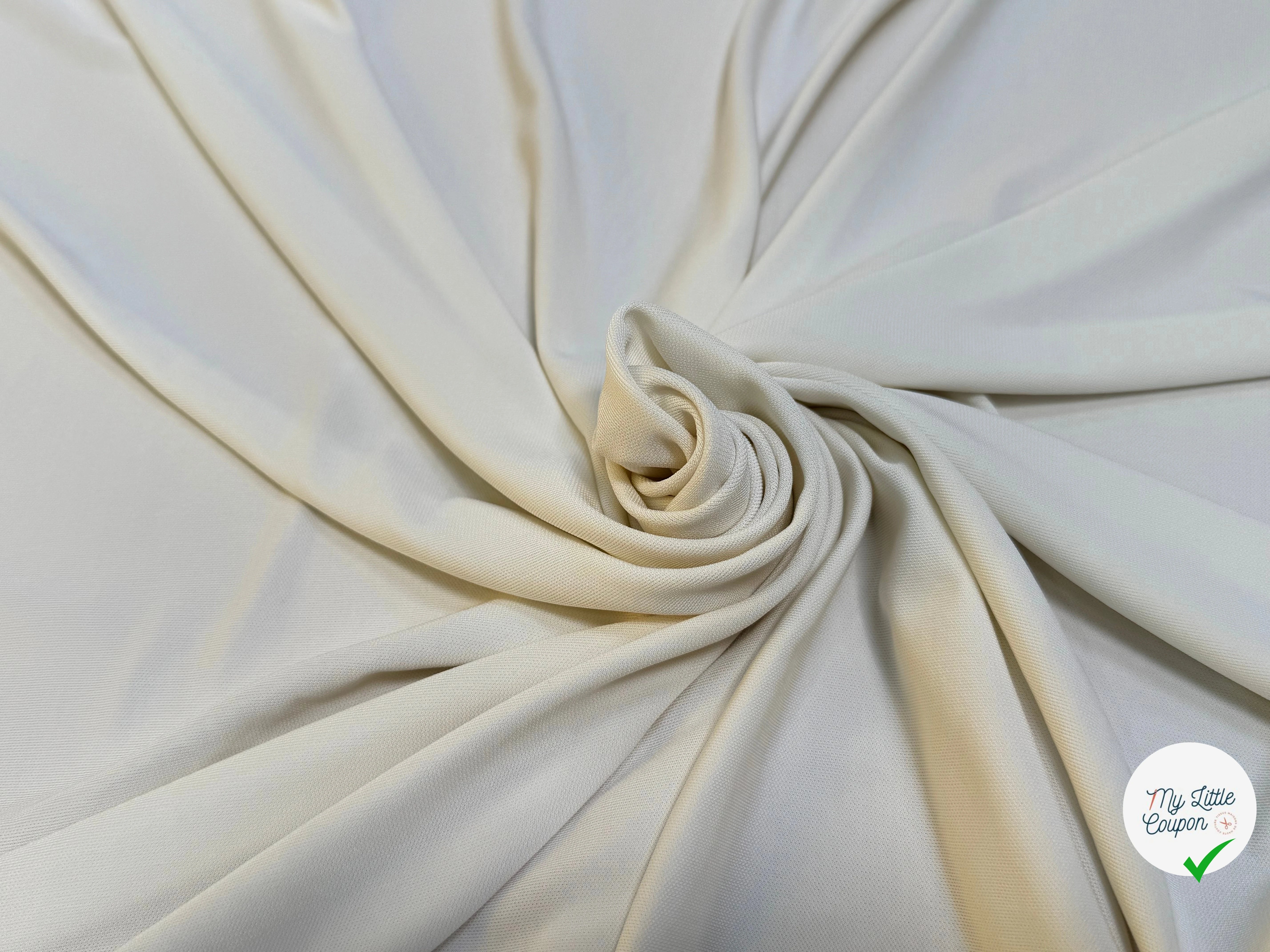 JERSEY VISCOSE FLUIDE ULTRA STRETCH BLANC CASSÉ - My Little Coupon