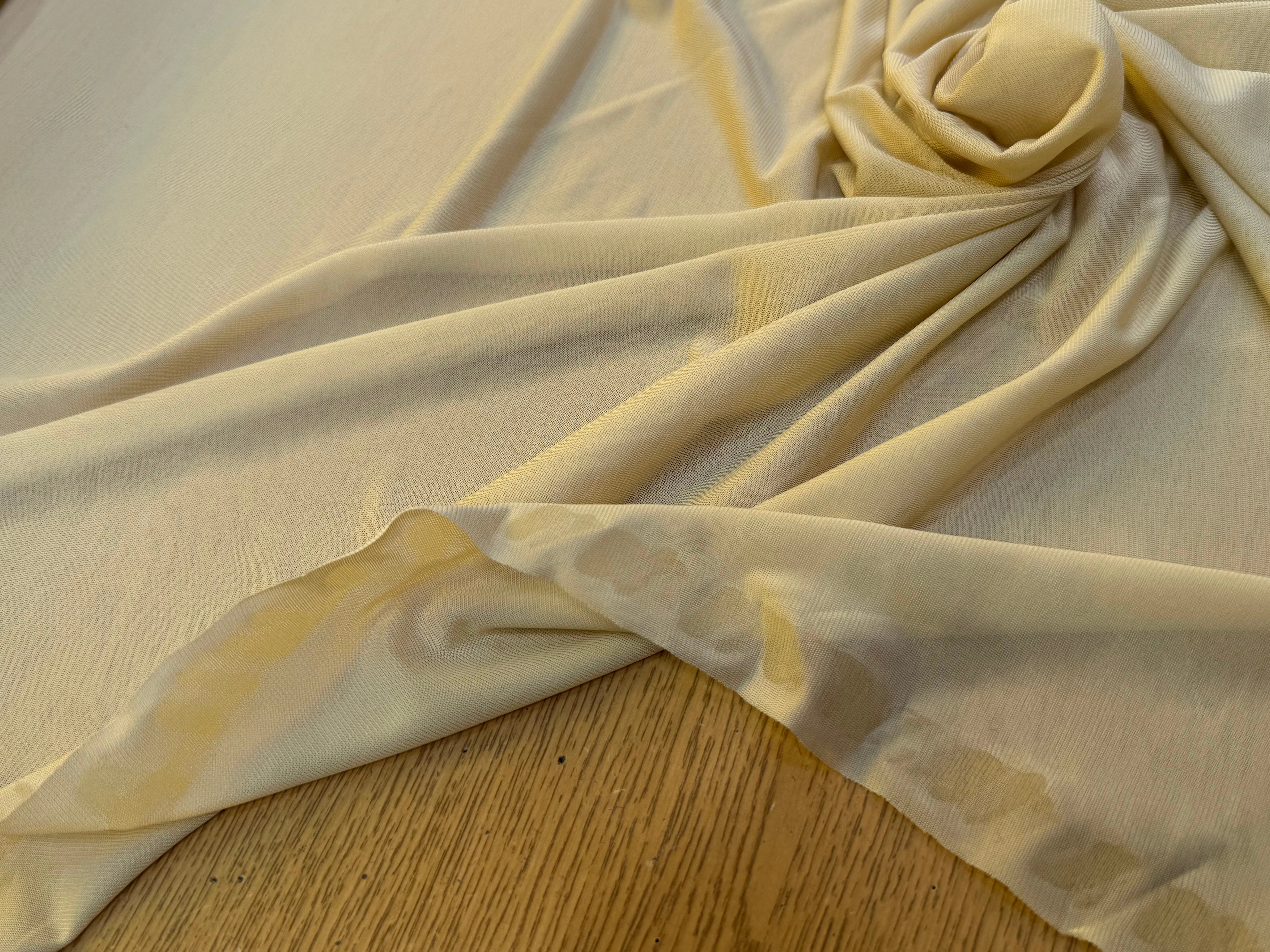JERSEY VISCOSE FLUIDE ULTRA STRETCH VANILLE - My Little Coupon