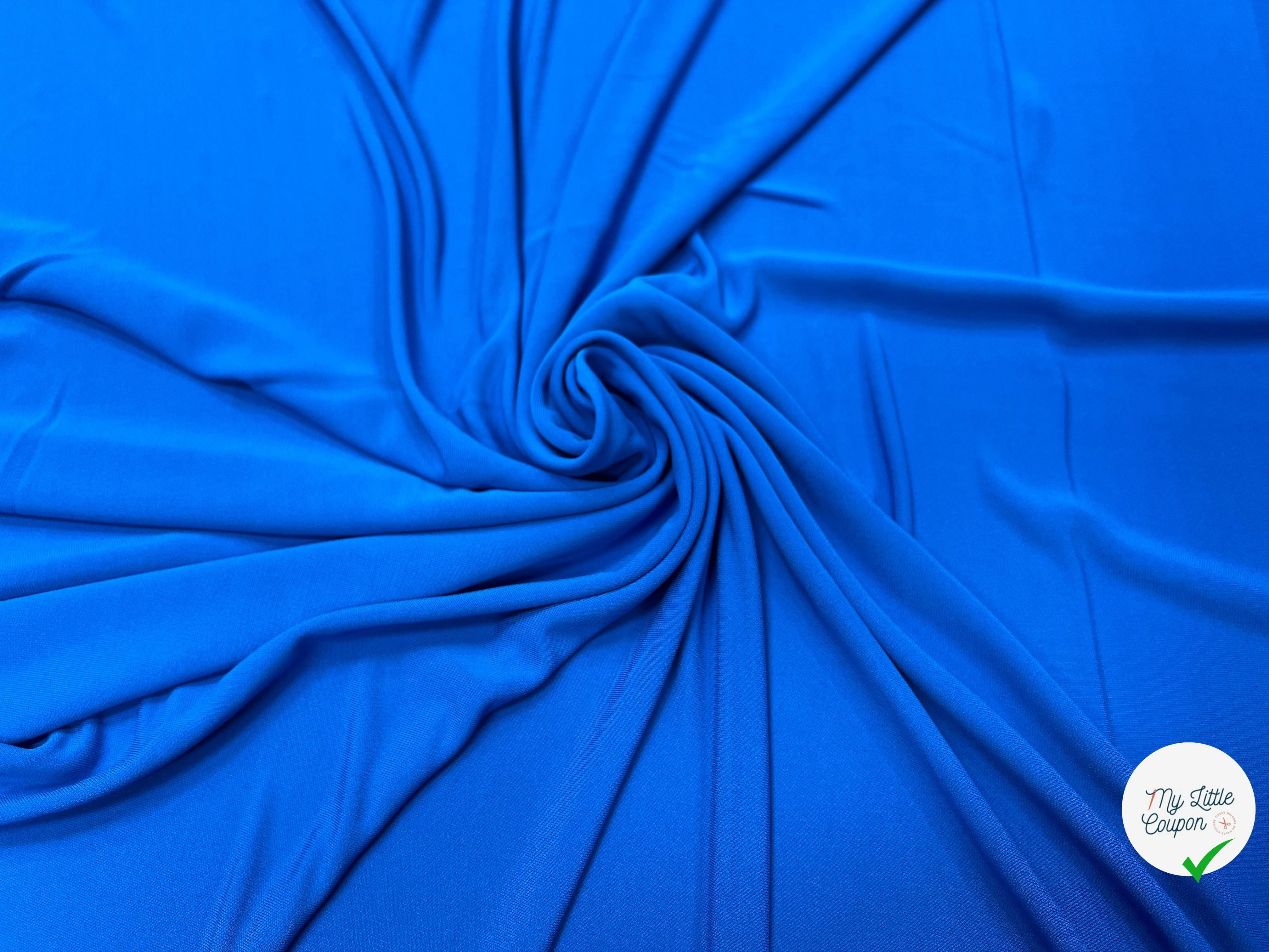 JERSEY VISCOSE FROIDE BLEU ÉLECTRIQUE - My Little Coupon