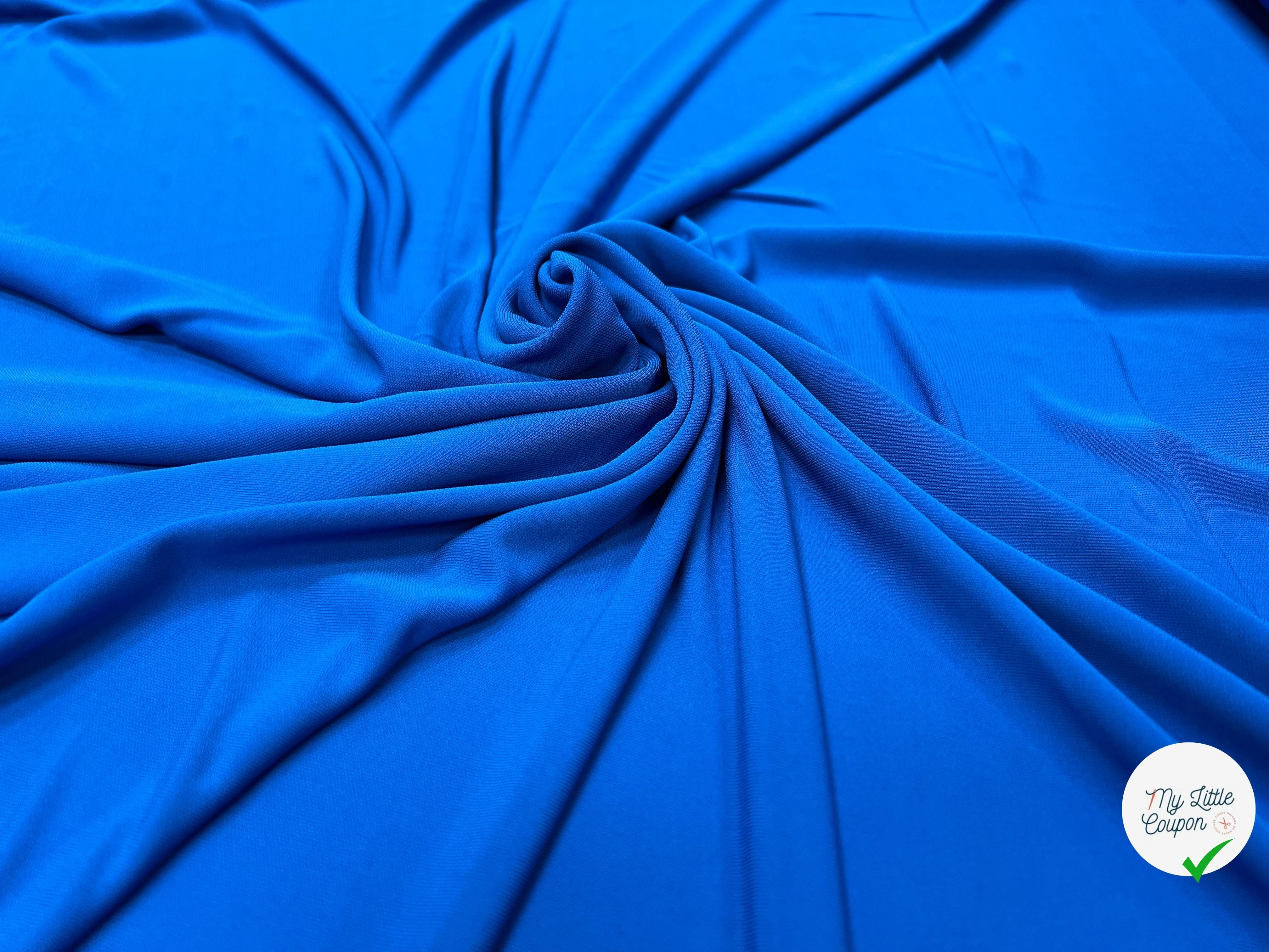 JERSEY VISCOSE FROIDE BLEU ÉLECTRIQUE - My Little Coupon