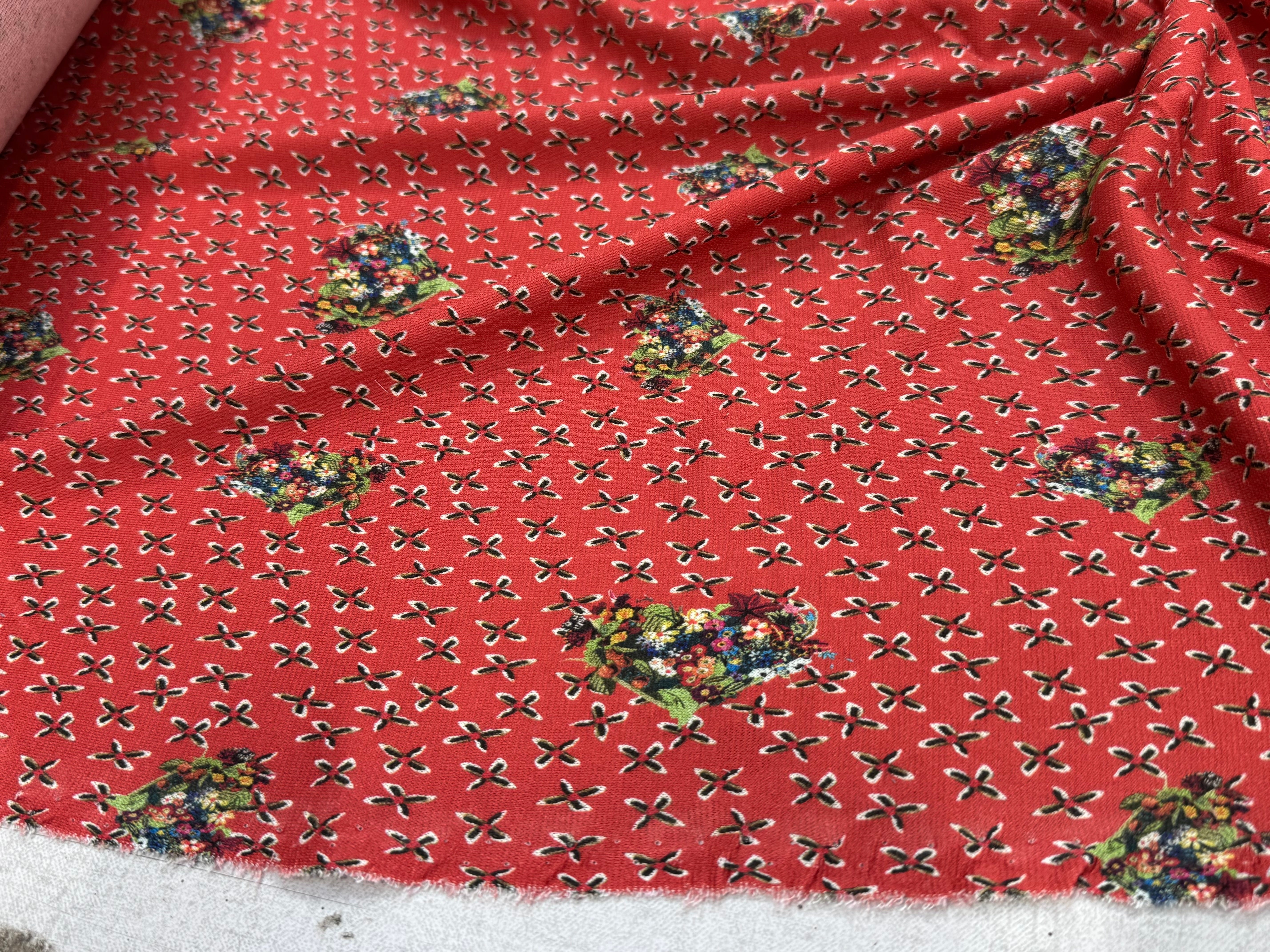 JERSEY VISCOSE KIRA  IMPRIMÉ FLEURIS - My Little Coupon