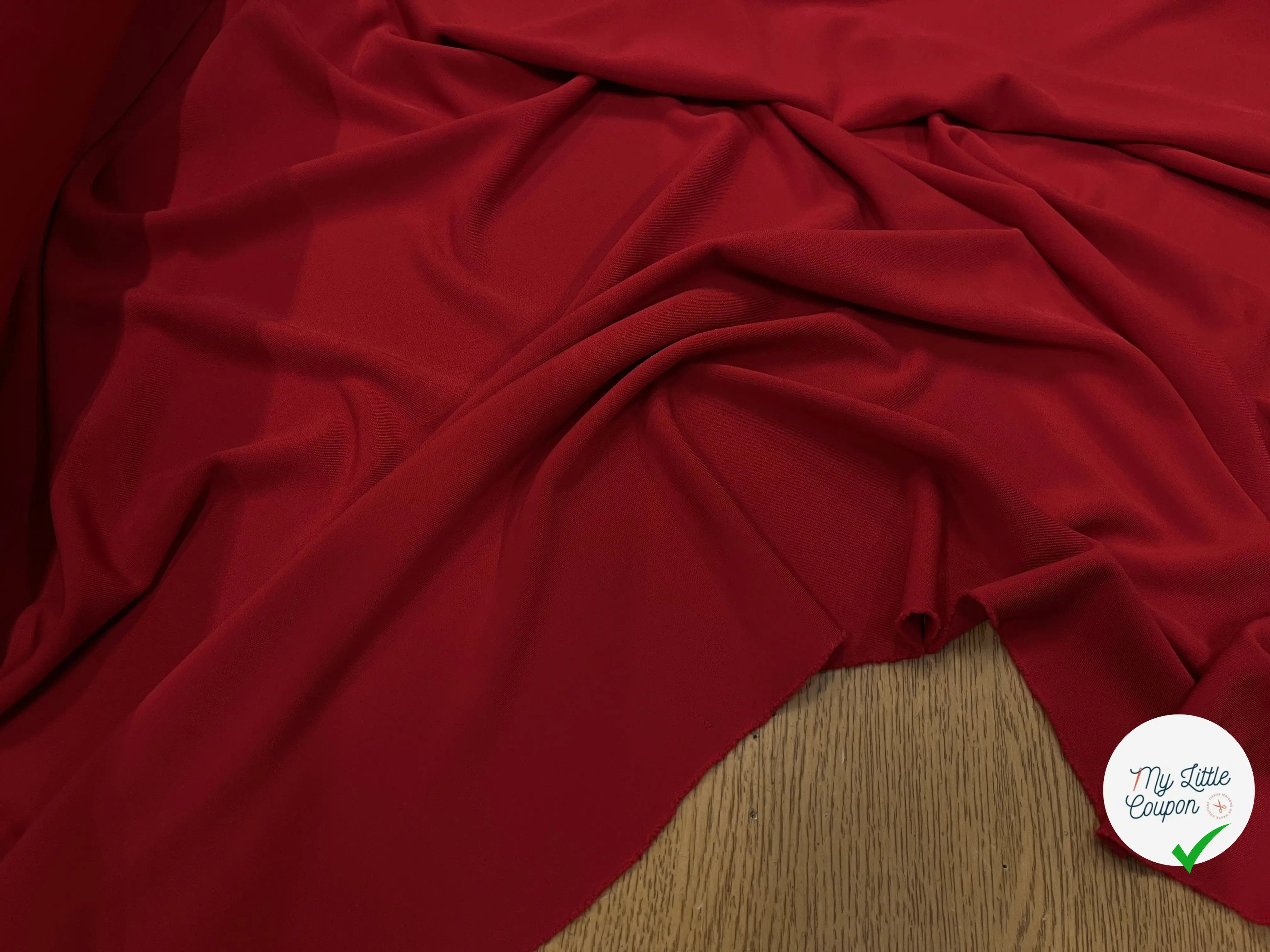 JERSEY VISCOSE ROUGE TEINTURE 7%EA - My Little Coupon
