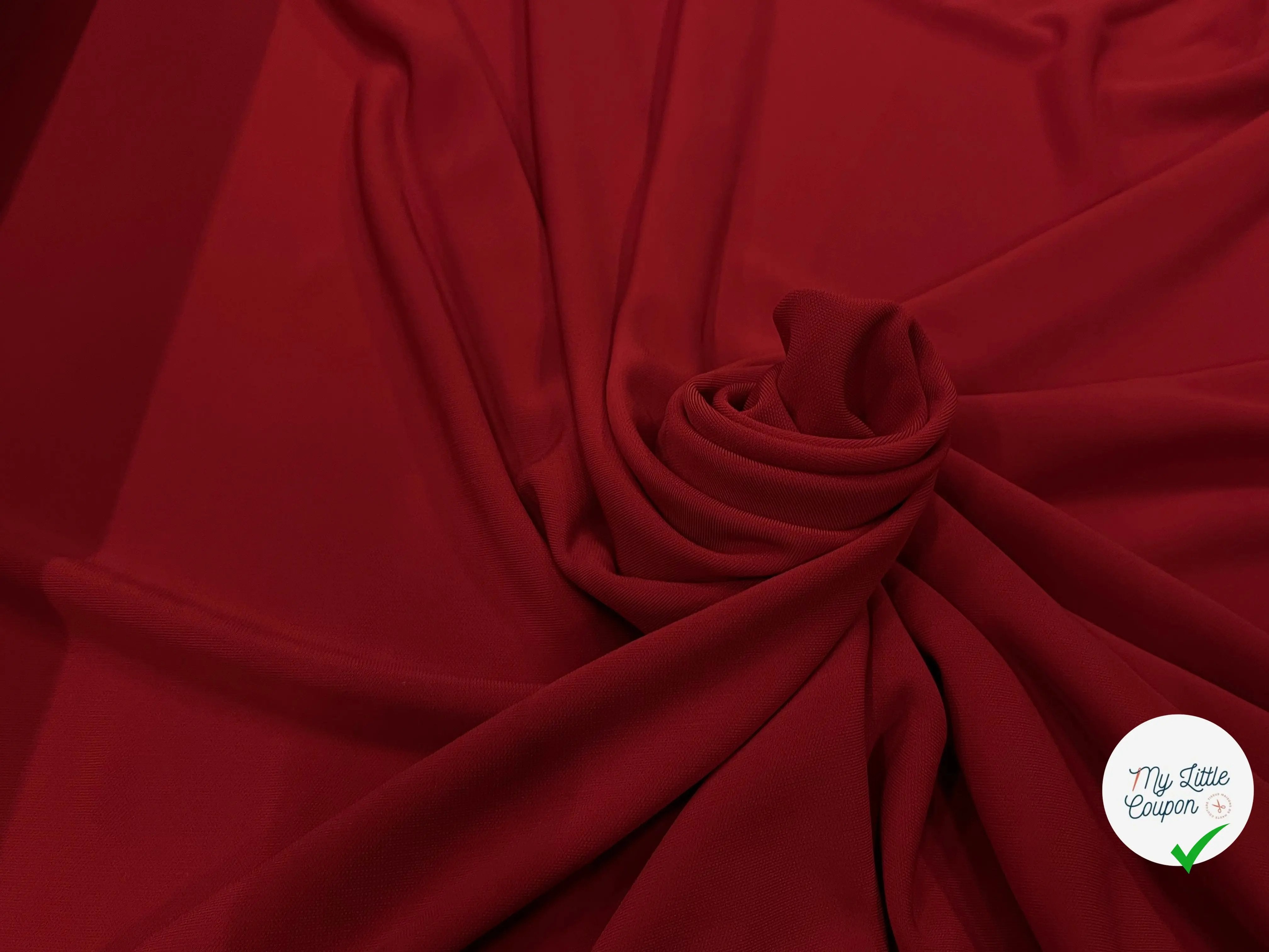 JERSEY VISCOSE ROUGE TEINTURE 7%EA - My Little Coupon