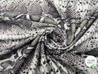 JERSEY VISCOSE STRETCH IMPRIMÉ PYTHON - My Little Coupon - tissu - coudre
