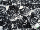 JESRSEY FLUIDE IMPRIMÉ GROSSES FLEURS BLANC&NOIR - My Little Coupon