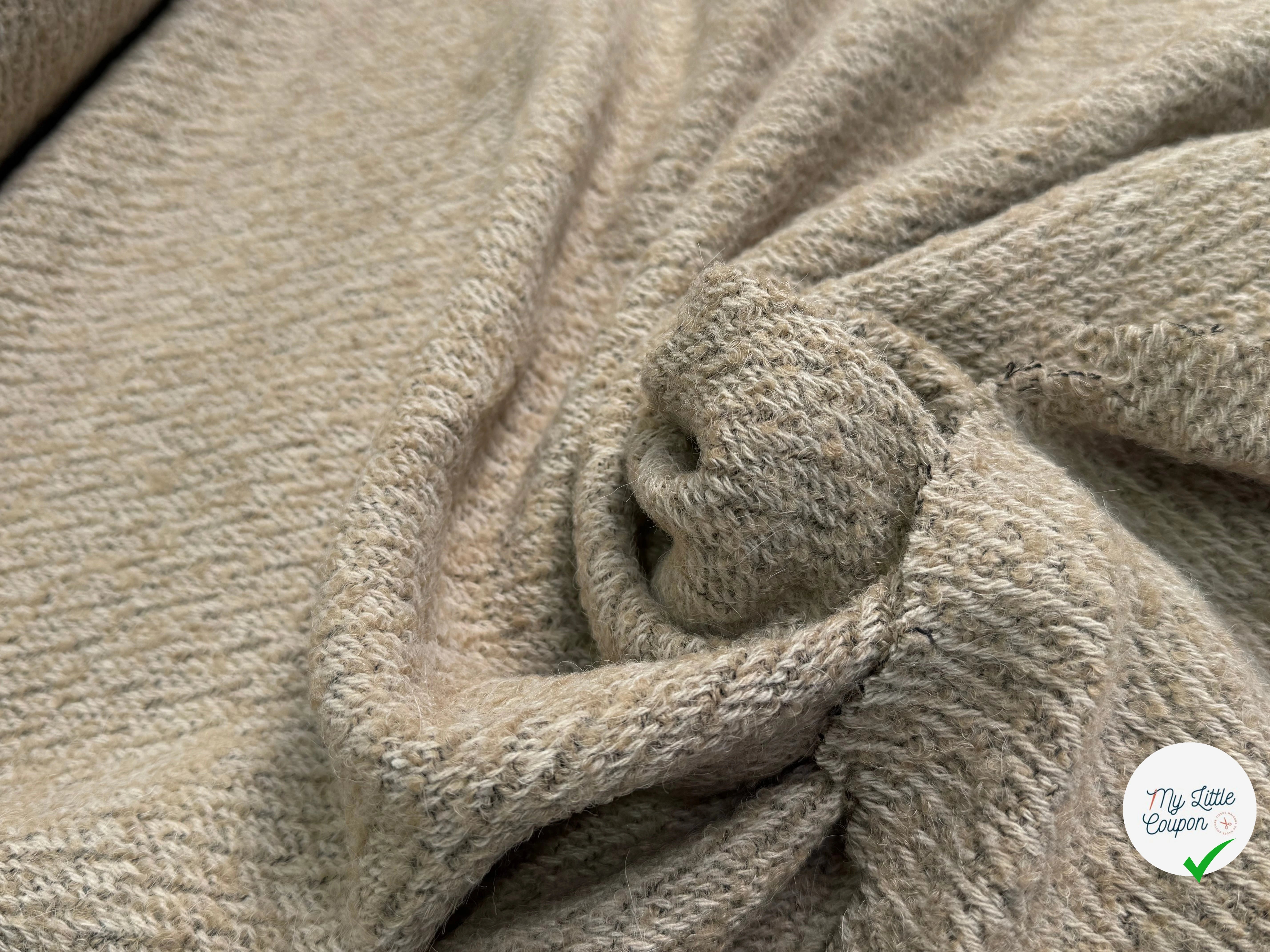 LAINAGE BOUCLETTE BEIGE - My Little Coupon
