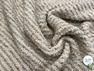 LAINAGE BOUCLETTE BEIGE VANILLE STRIÉ MARRON - My Little Coupon