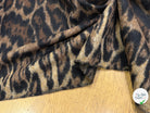 LAINAGE BOUCLETTE LÉOPARD BEIGE MARRON NOIR 100% LAINE - My Little Coupon