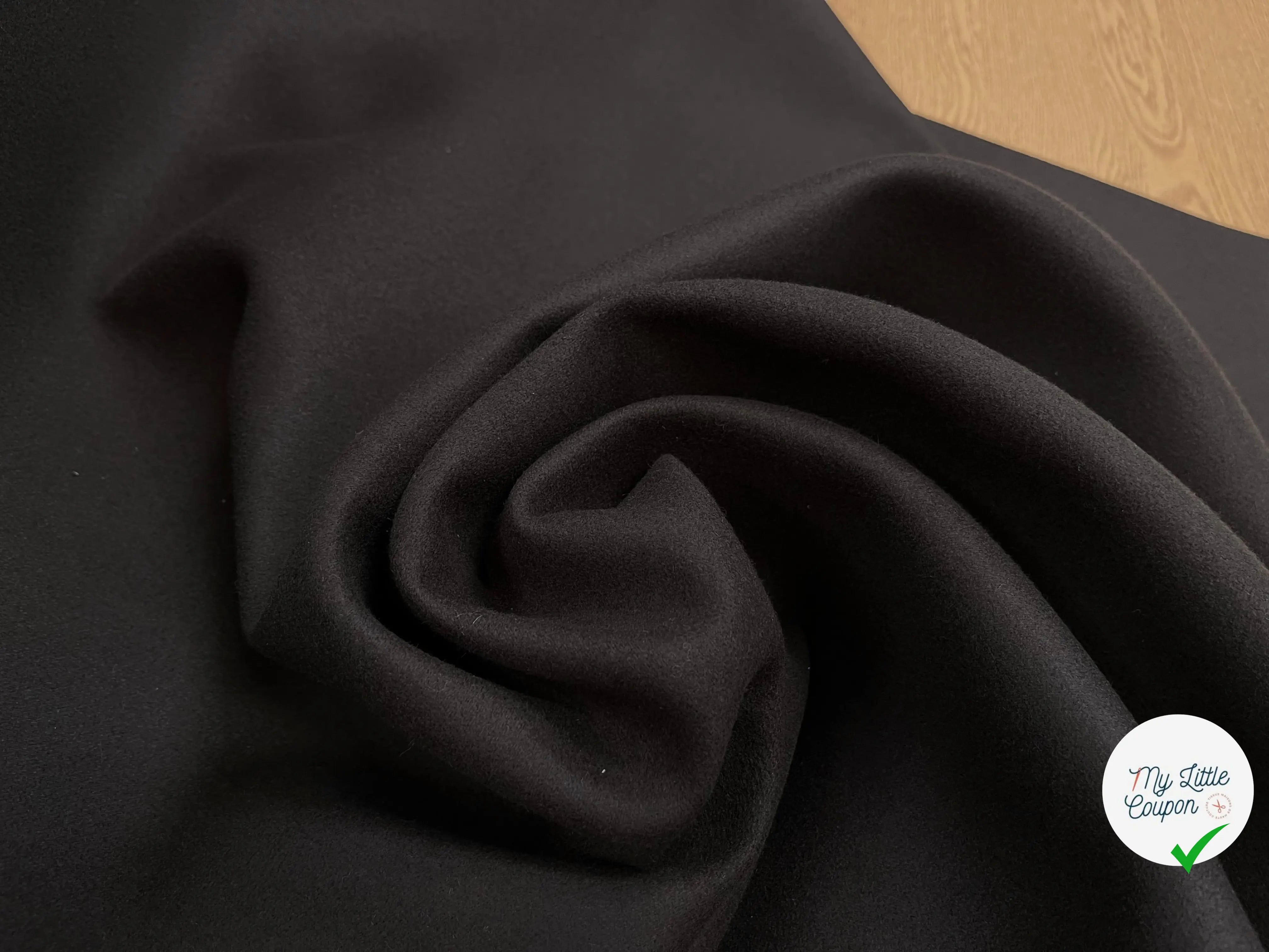 LAINAGE CABAN CONTRECOLLÉ NOIR & CHOCOLAT - My Little Coupon