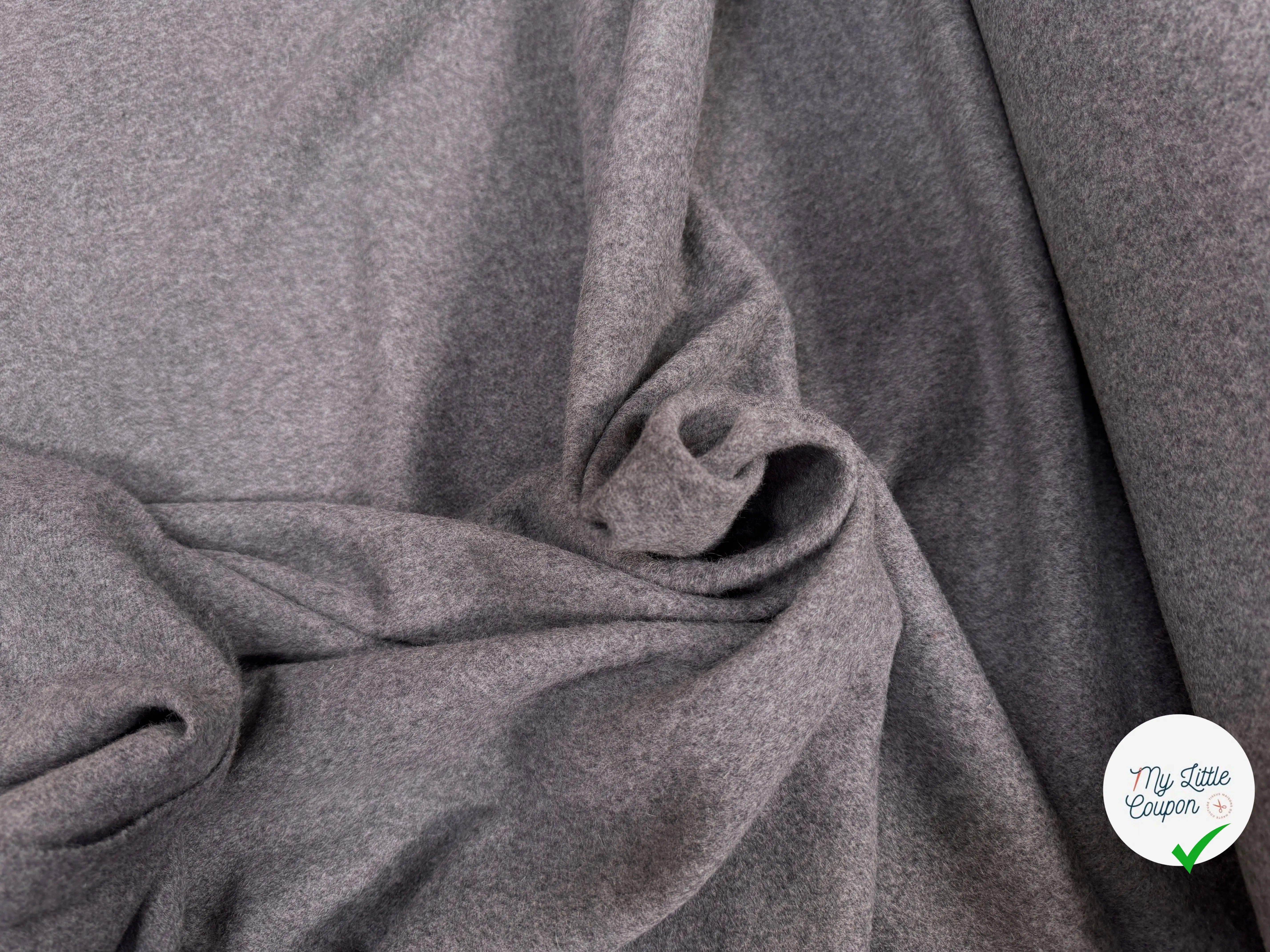 LAINAGE CACHEMIRE ALPAGA GRIS MOUCHETE - My Little Coupon