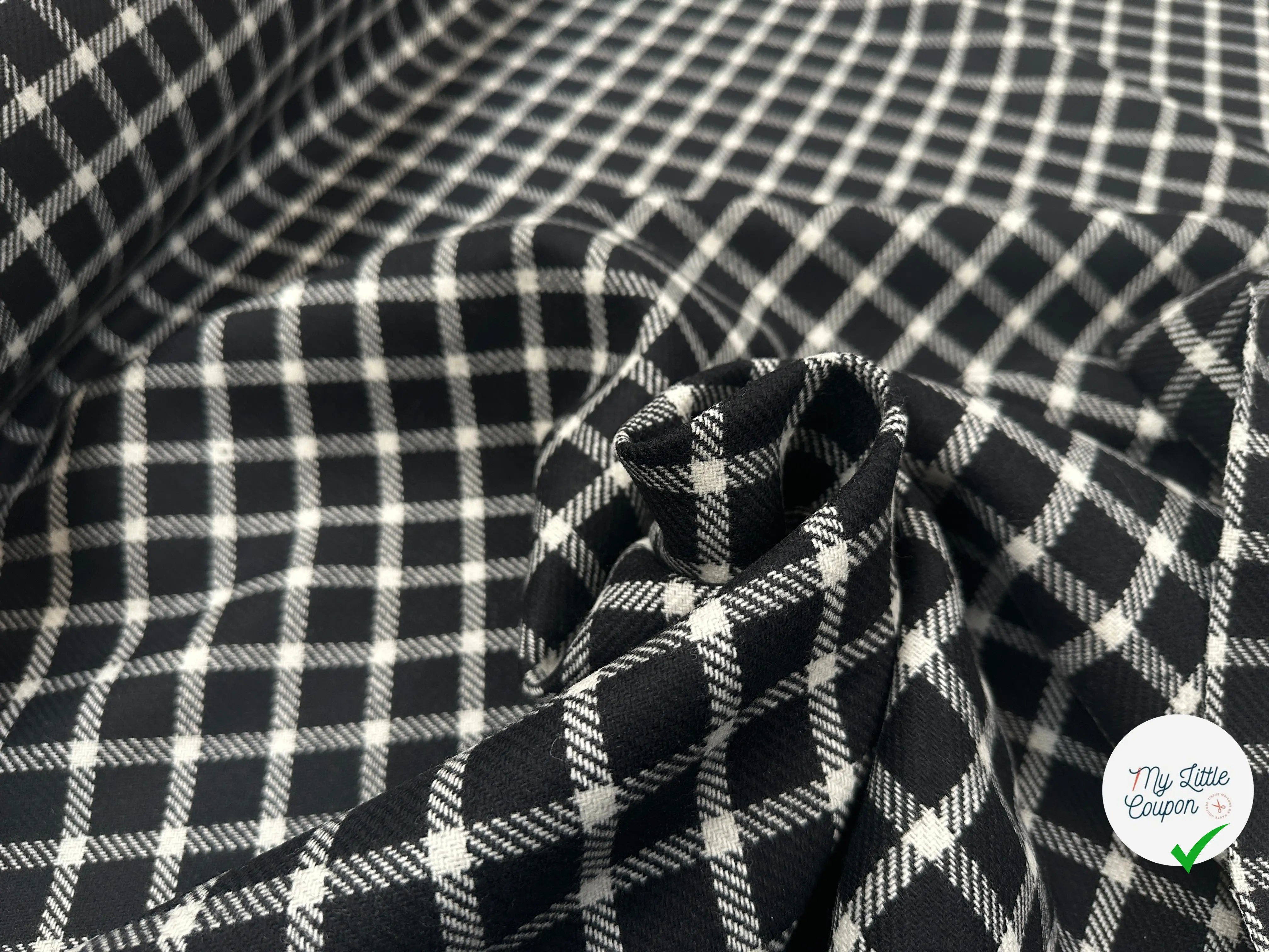 LAINAGE CARREAUX BLACK AND WHITE SQUARE - My Little Coupon