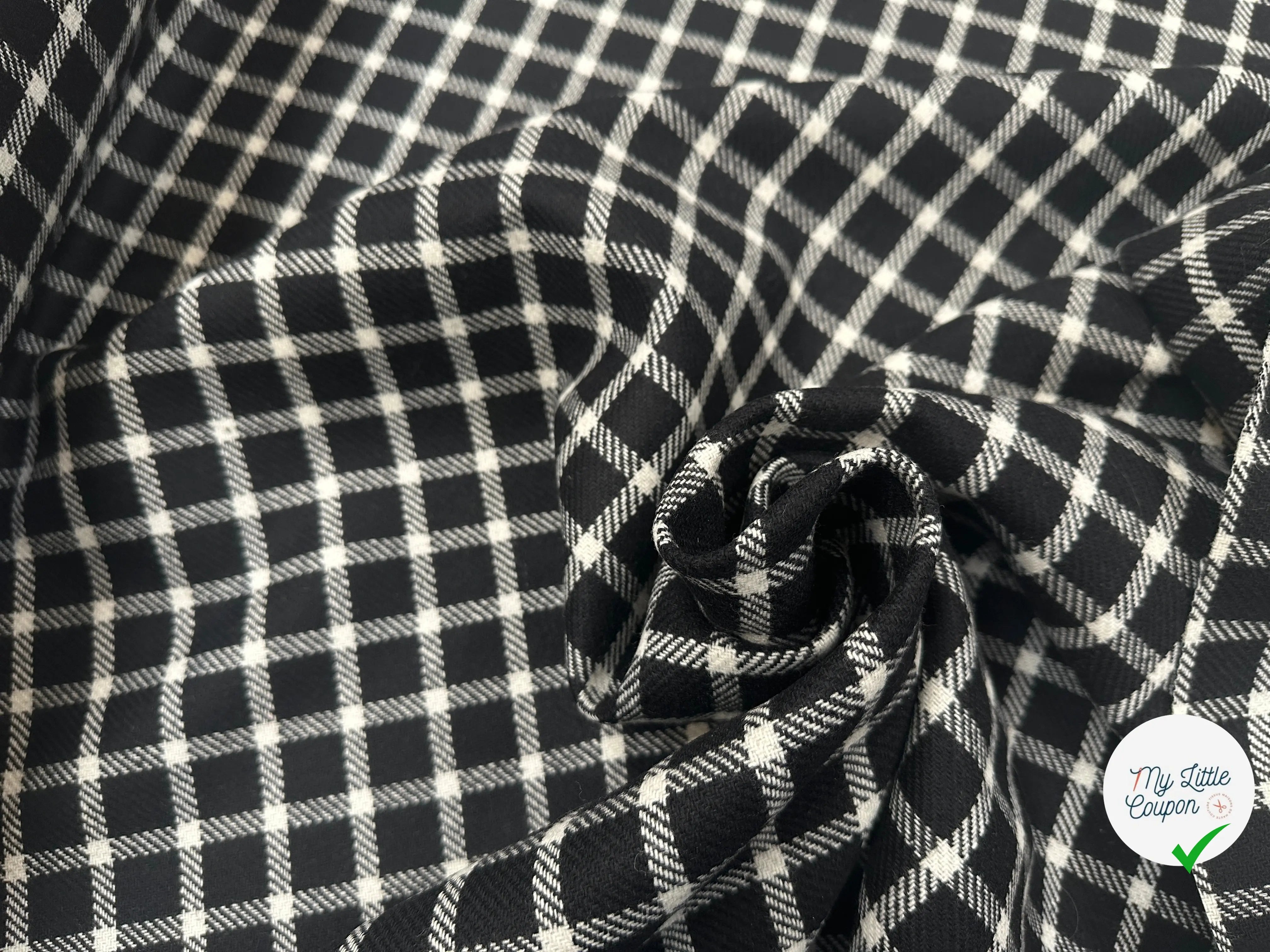 LAINAGE CARREAUX BLACK AND WHITE SQUARE - My Little Coupon