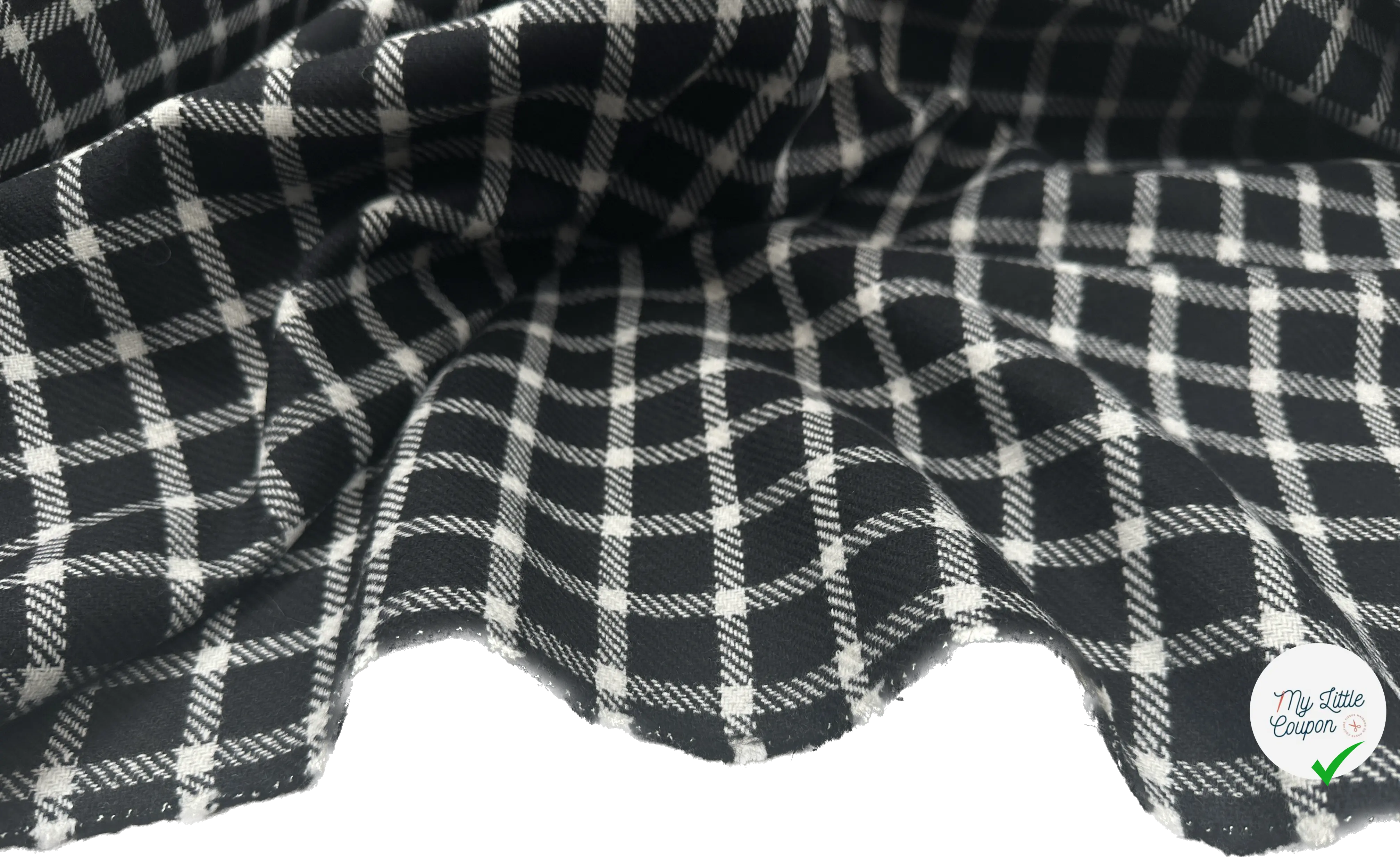 LAINAGE CARREAUX BLACK AND WHITE SQUARE - My Little Coupon