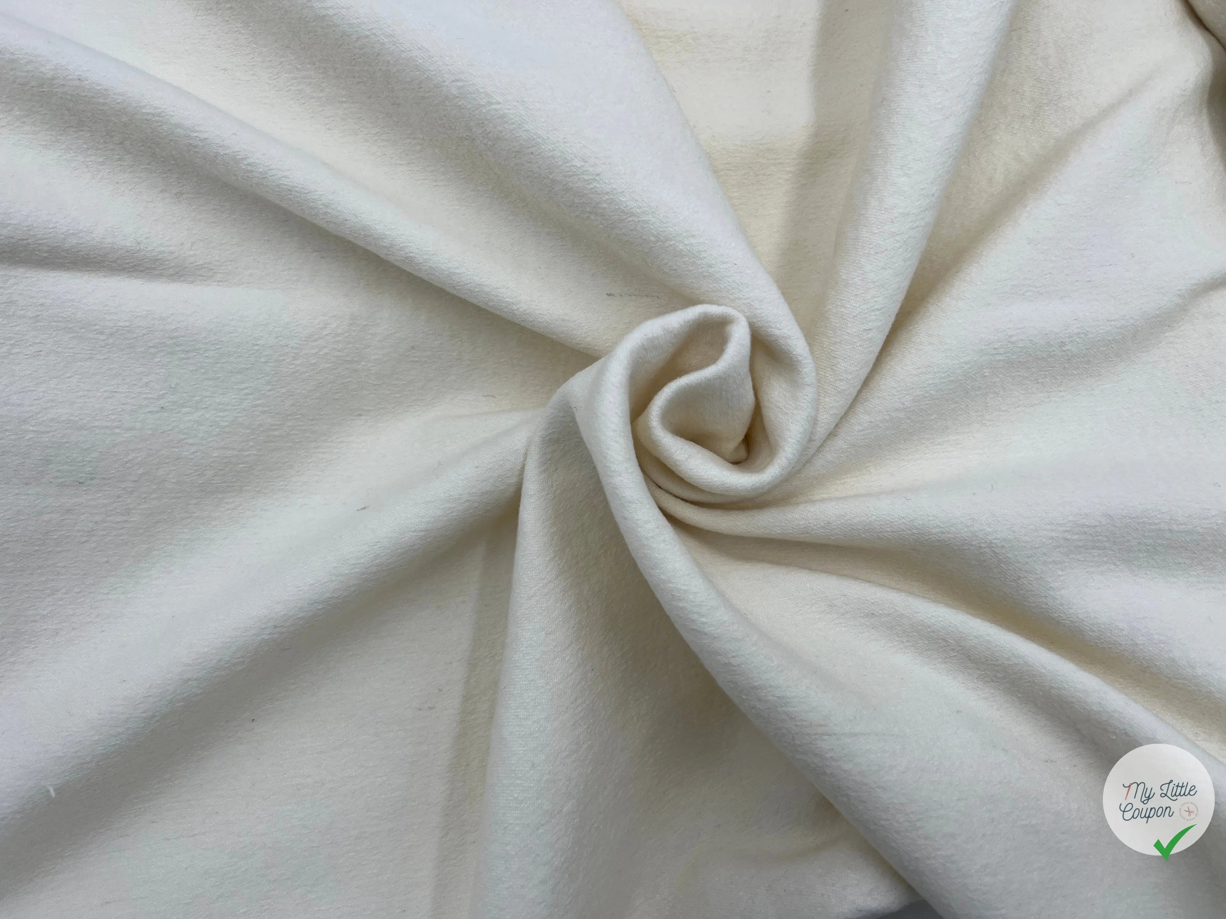 LAINAGE COQUILLE D'OEUF ASPECT BOUILLIE - coupon de tissu de 3 mètres - My Little Coupon - tissu - coudre