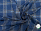 LAINAGE ECOSSAIS BLEU CARREAUX GRIS - My Little Coupon