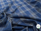 LAINAGE ECOSSAIS BLEU CARREAUX GRIS - My Little Coupon
