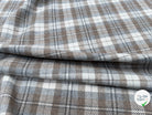 LAINAGE ECOSSAIS GRIS BLEU CLAIR - My Little Coupon