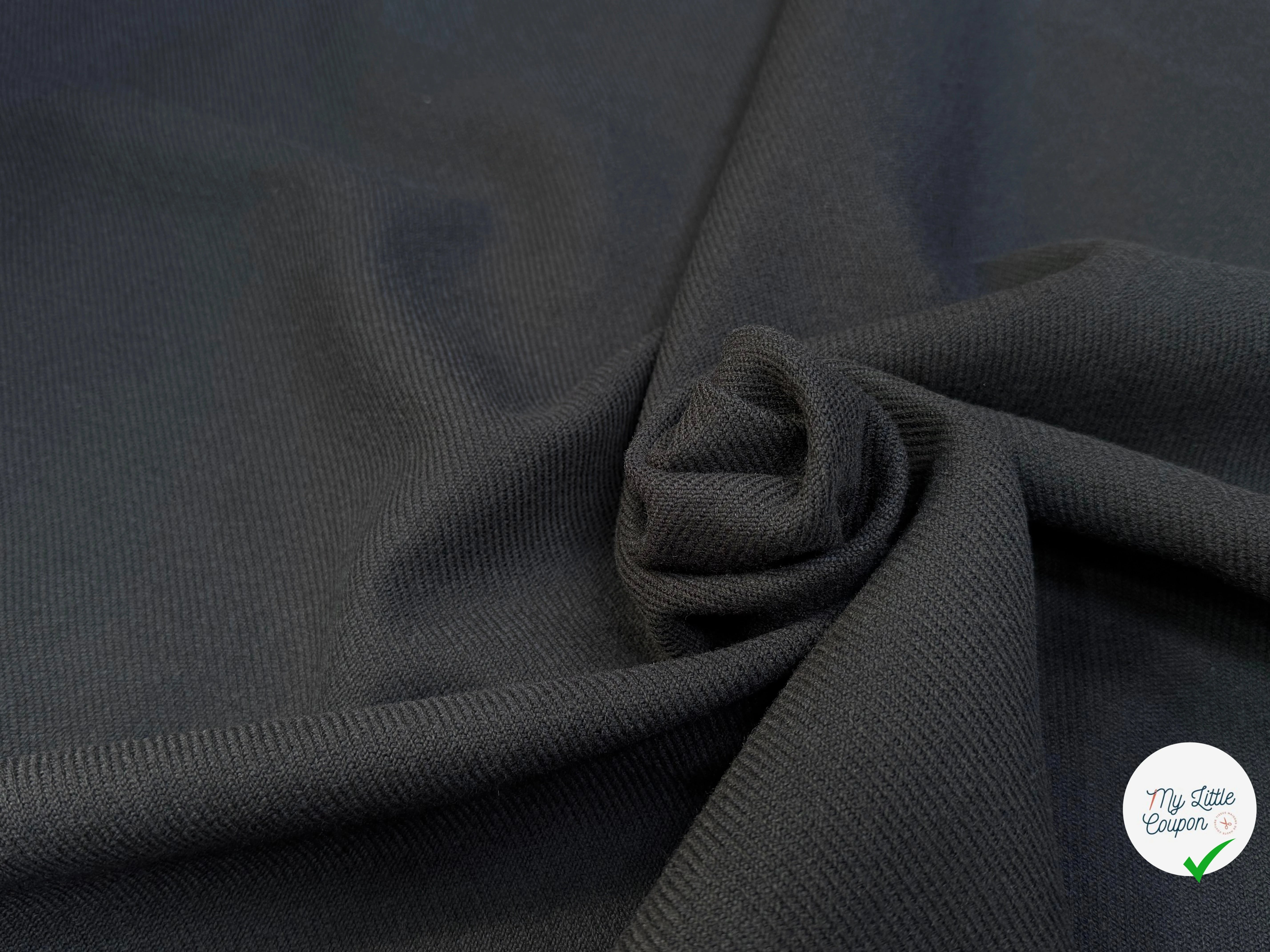 LAINAGE LOURD NOIR NAVY BELLE TENUE 52% LAINE VIERGE - My Little Coupon