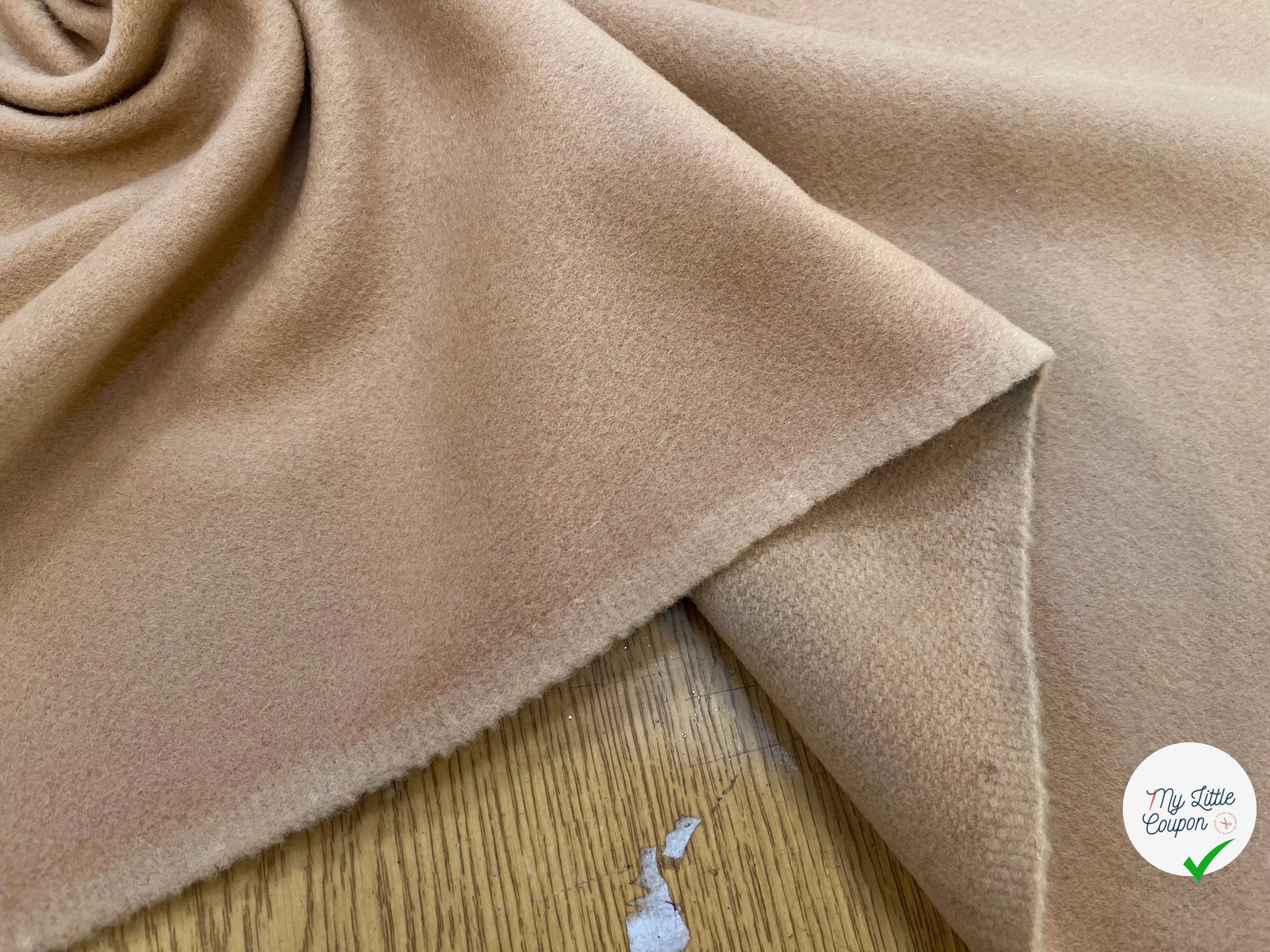 LAINAGE MANTEAU 100% LAINE BEIGE ET ÉPAIS - My Little Coupon