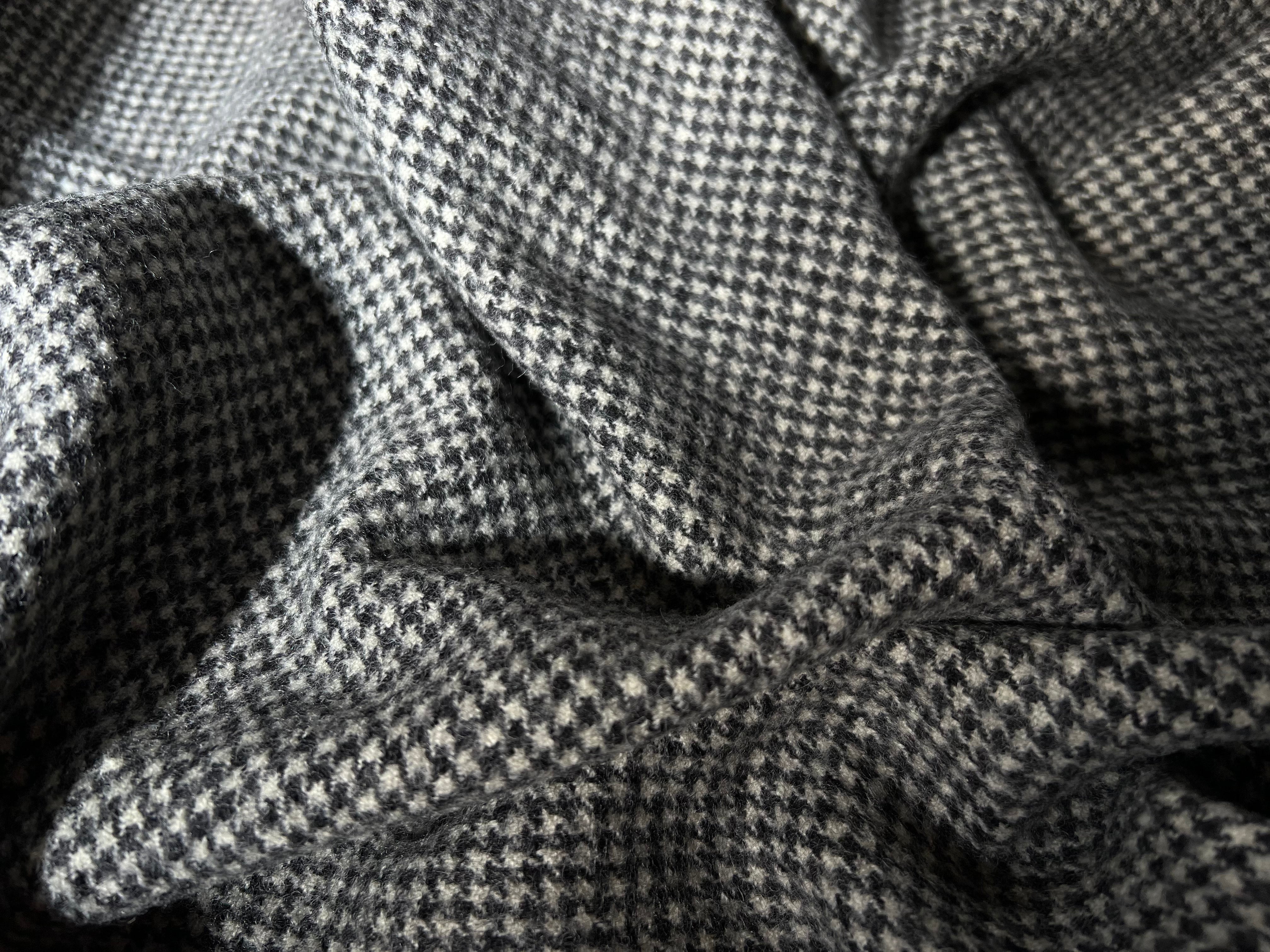LAINAGE MANTEAU 100% LAINE PIED-DE-POULE - My Little Coupon