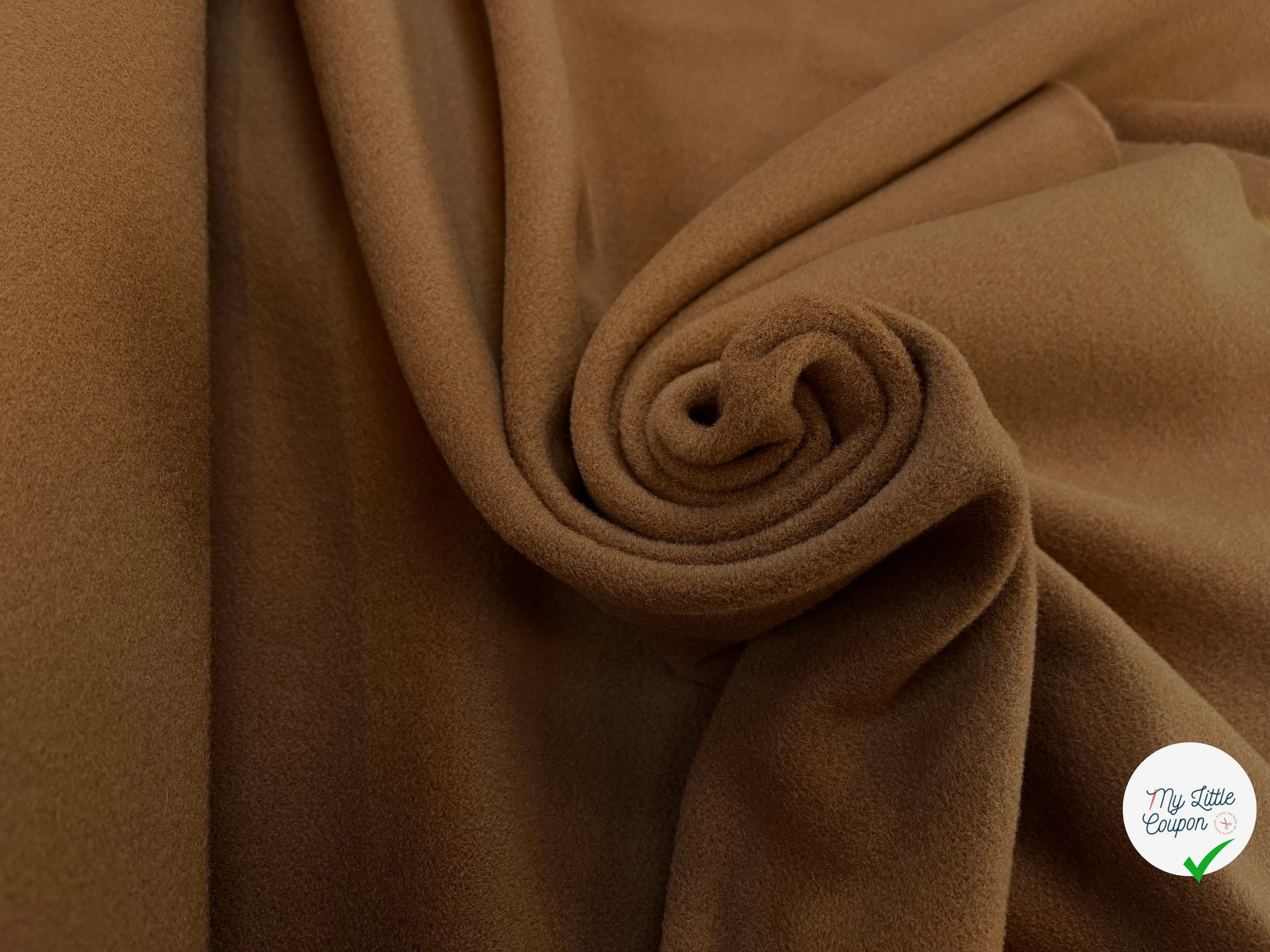 LAINAGE MANTEAU 20% CASHMERE MARRON CARAMEL - My Little Coupon