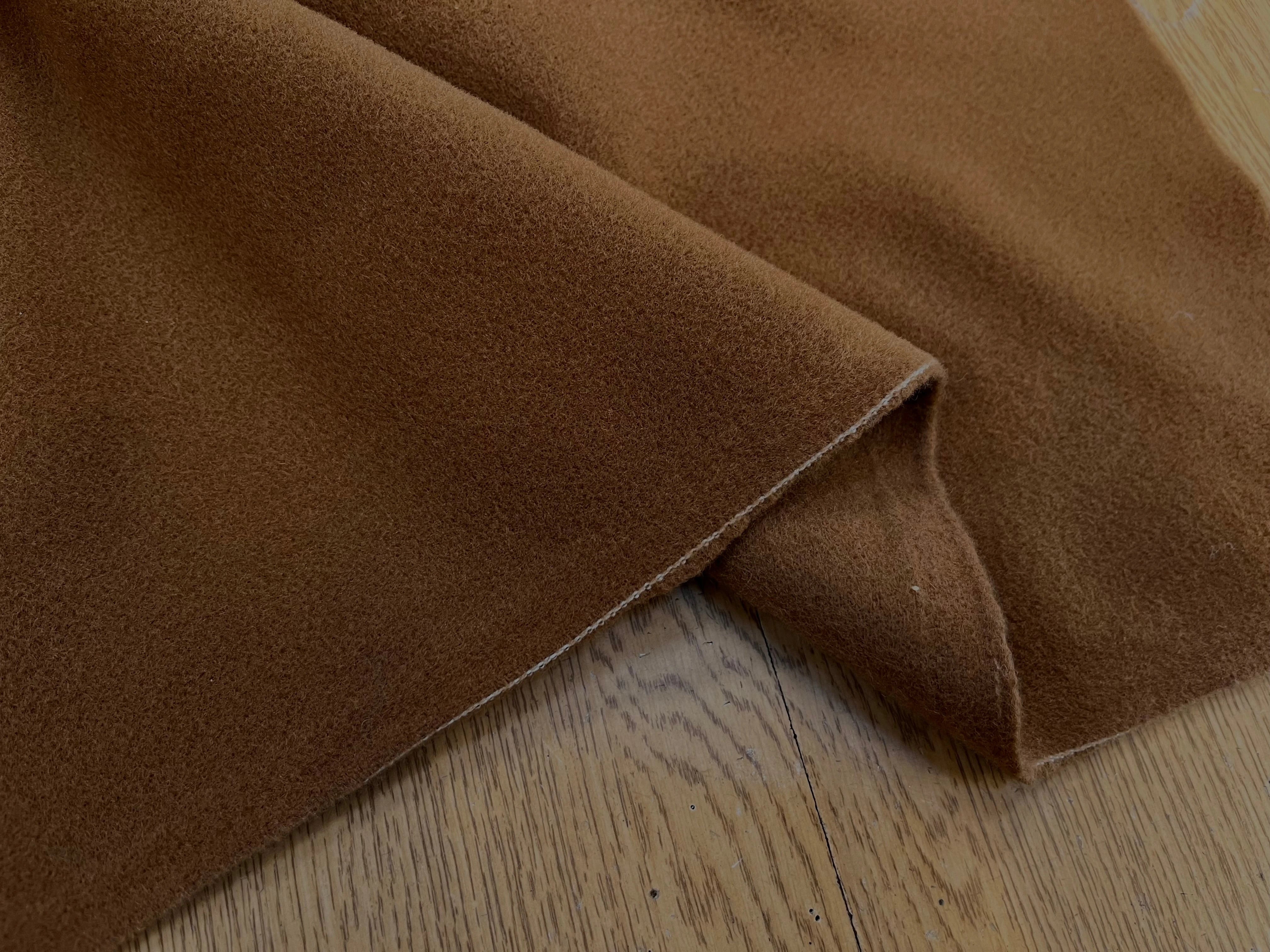 LAINAGE MANTEAU 20% CASHMERE MARRON CARAMEL - My Little Coupon