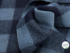 LAINAGE MANTEAU 27% LAINE À CARREAUX BLEU NAVY - My Little Coupon