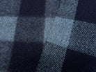 LAINAGE MANTEAU 27% LAINE À CARREAUX BLEU NAVY - My Little Coupon