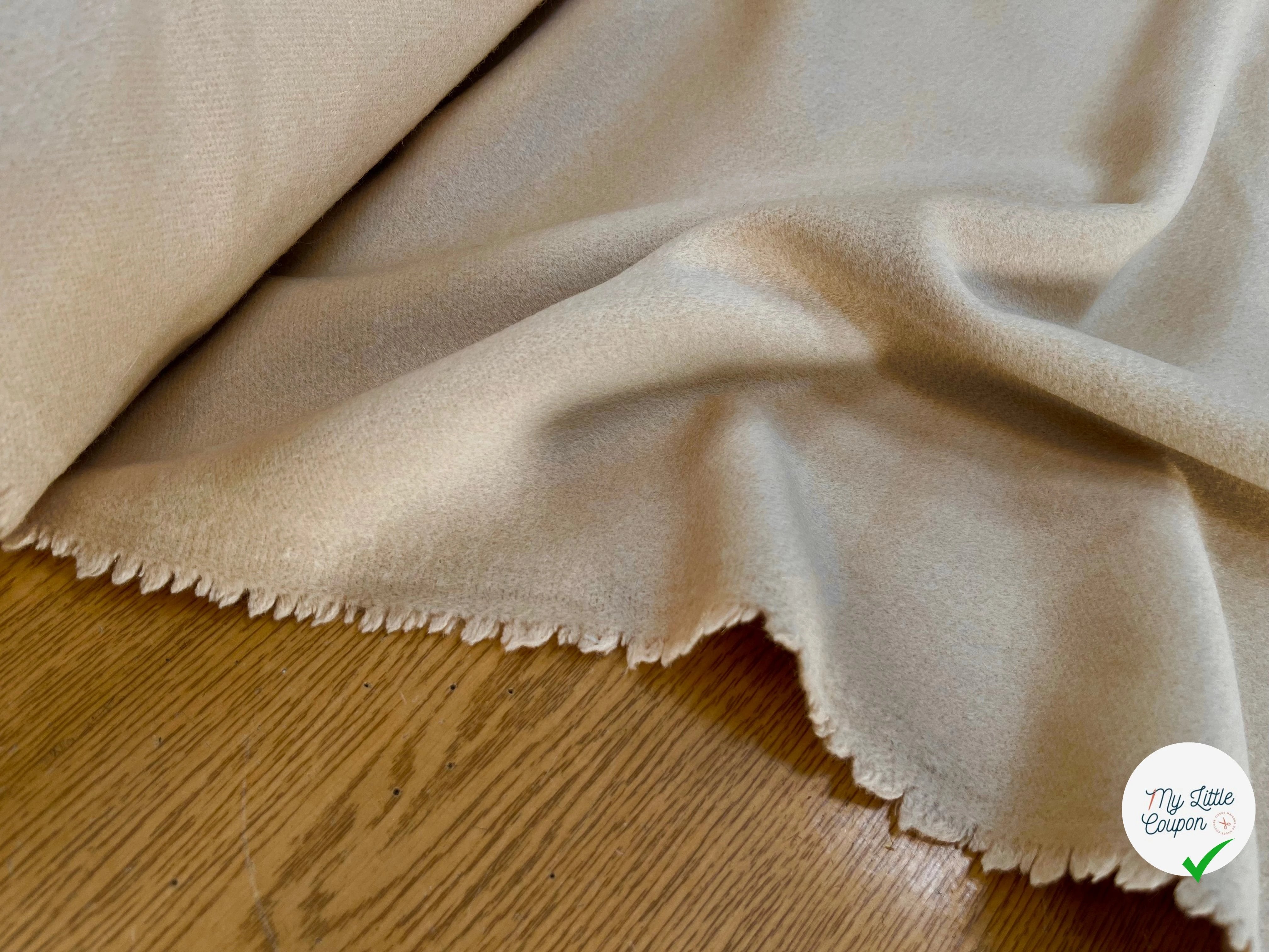 LAINAGE MANTEAU 65% CASHEMERE BEIGE CLAIR - My Little Coupon