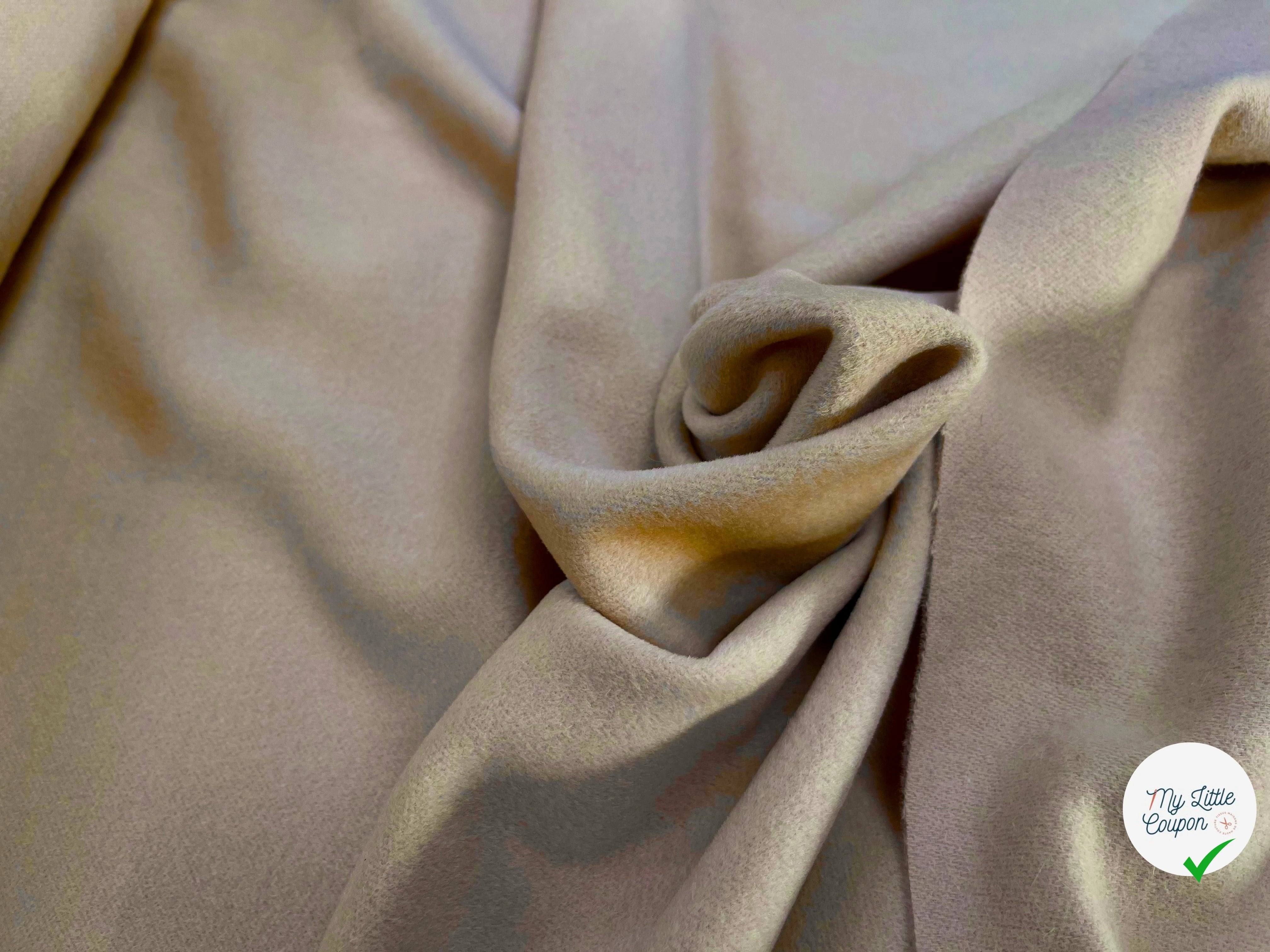 LAINAGE MANTEAU 65% CASHEMERE BEIGE CLAIR - My Little Coupon