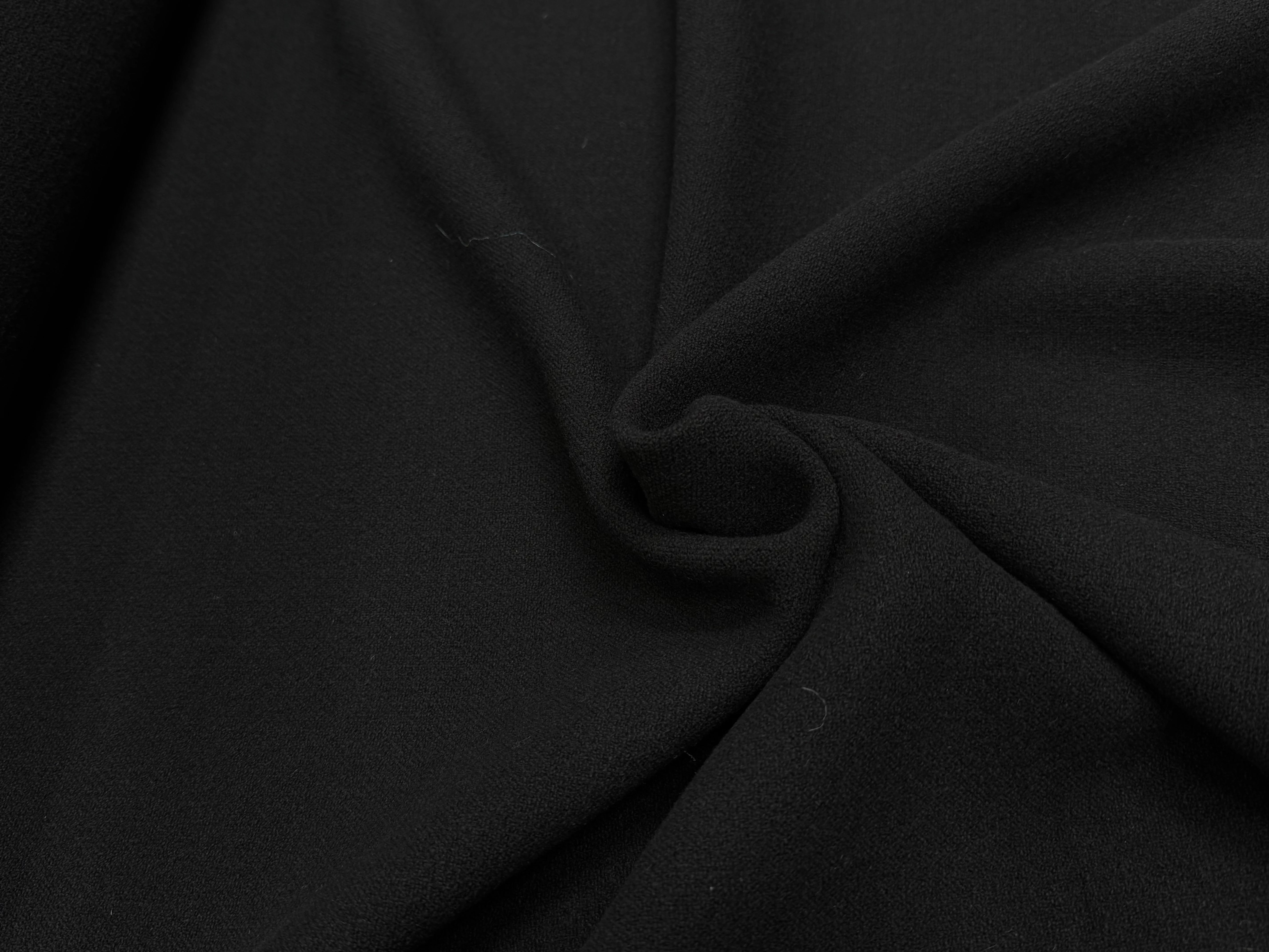 LAINAGE MANTEAU ASPECT TRICOT NOIR - My Little Coupon