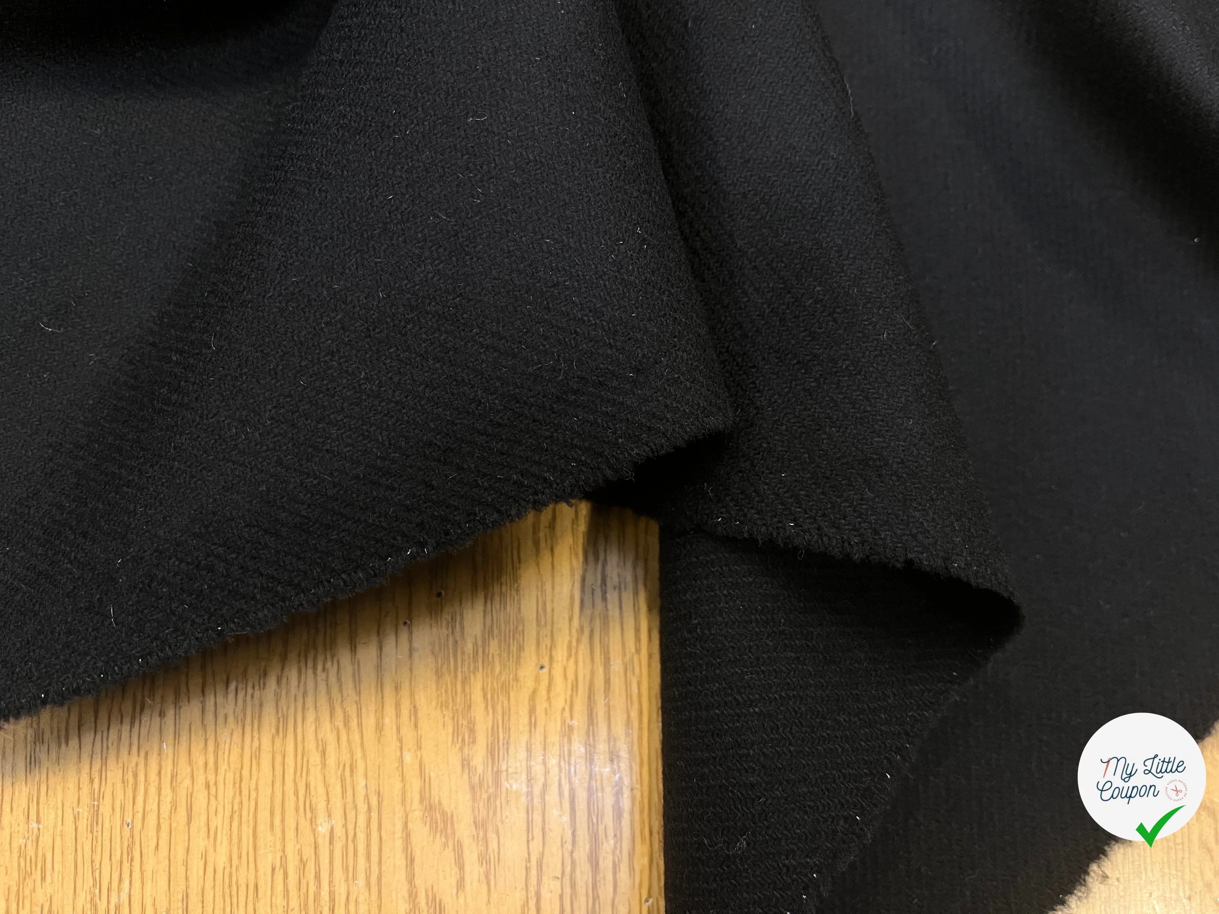 LAINAGE MANTEAU BLACK LOURD 152CM 100% LAINE - My Little Coupon