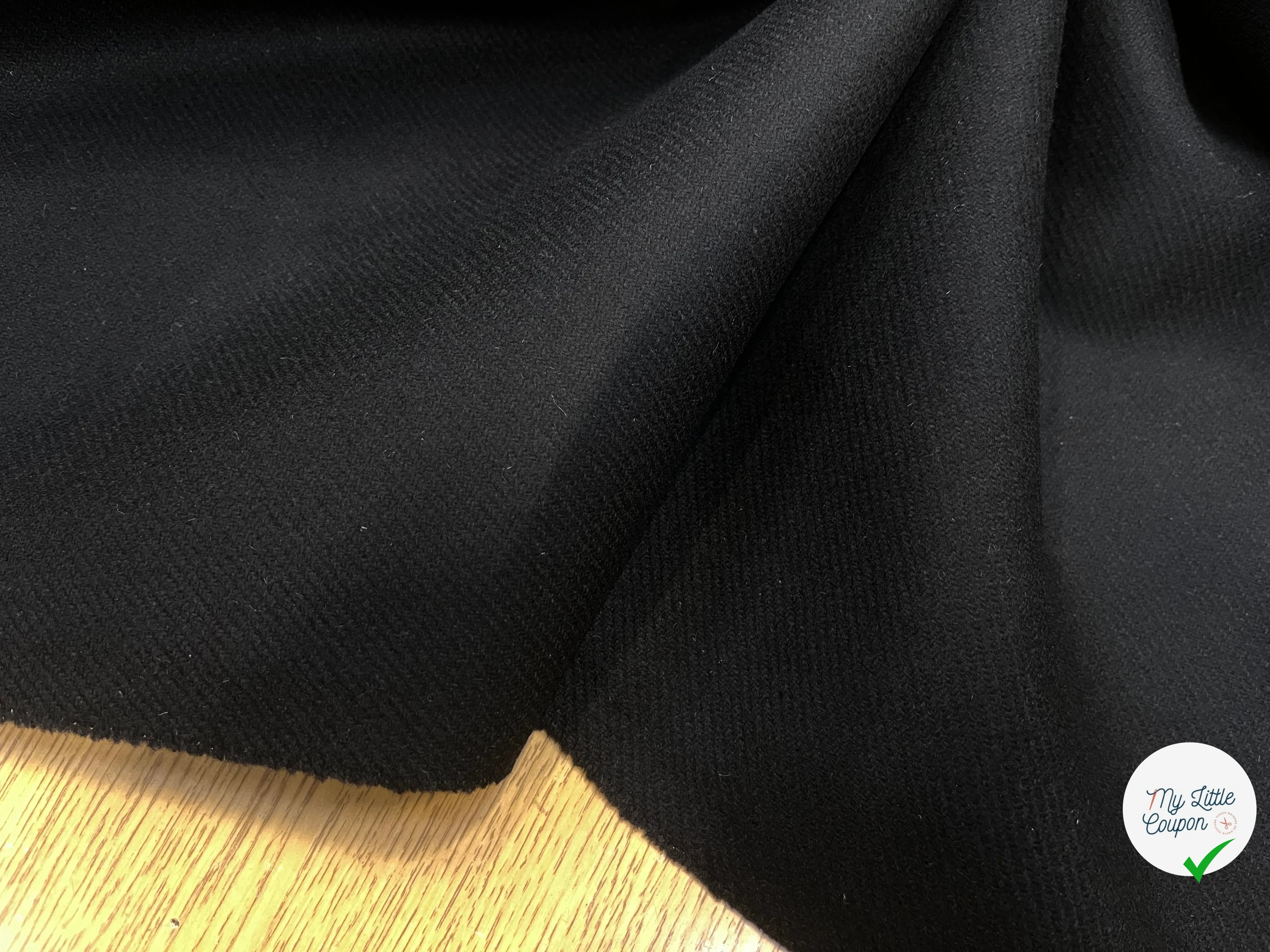 LAINAGE MANTEAU BLACK LOURD 152CM 100% LAINE - My Little Coupon