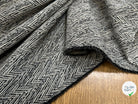 LAINAGE MANTEAU CHEVRON BEIGE NOIR - My Little Coupon