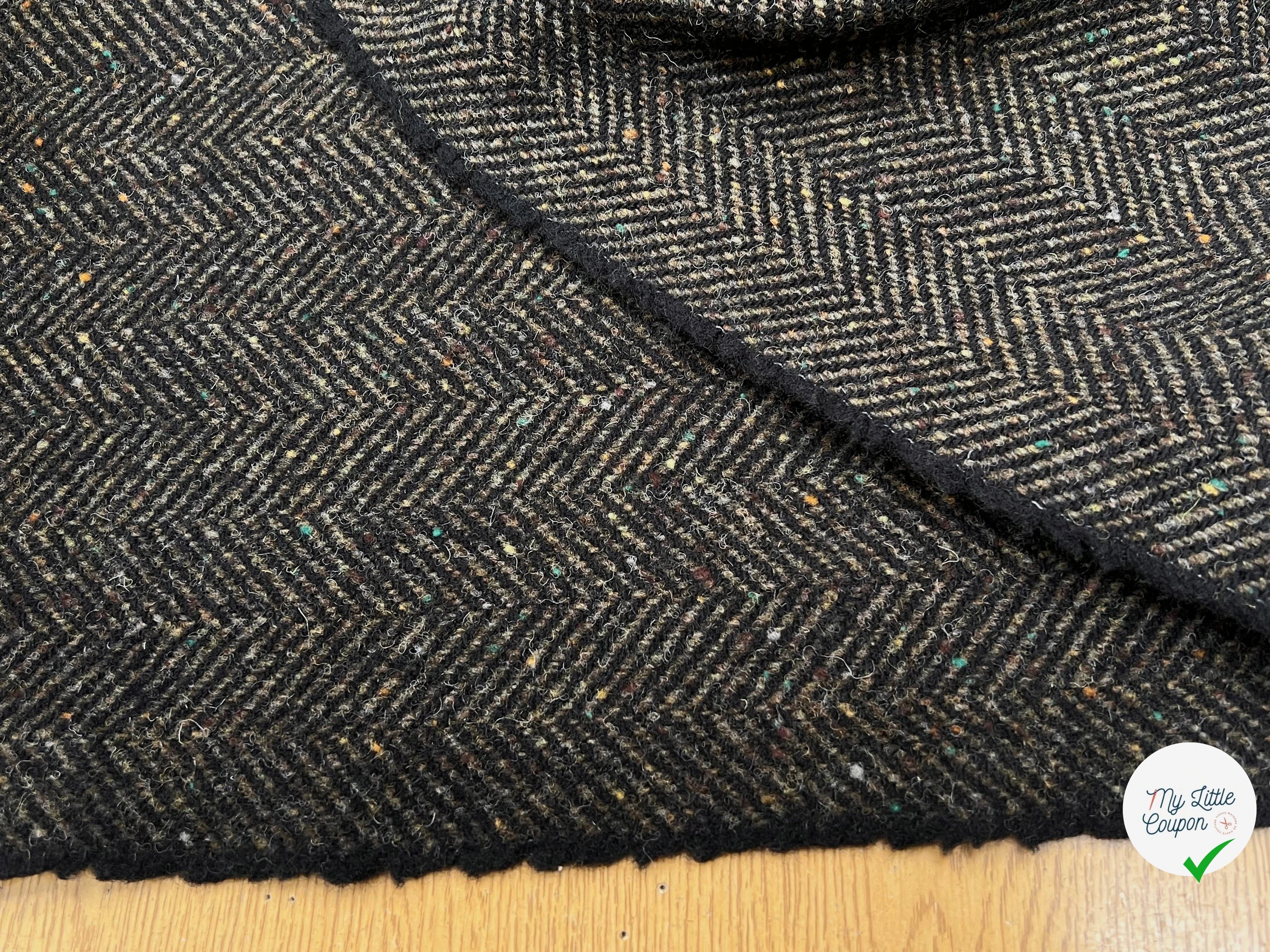 LAINAGE MANTEAU CHEVRON KAKI 100% LAINE - My Little Coupon