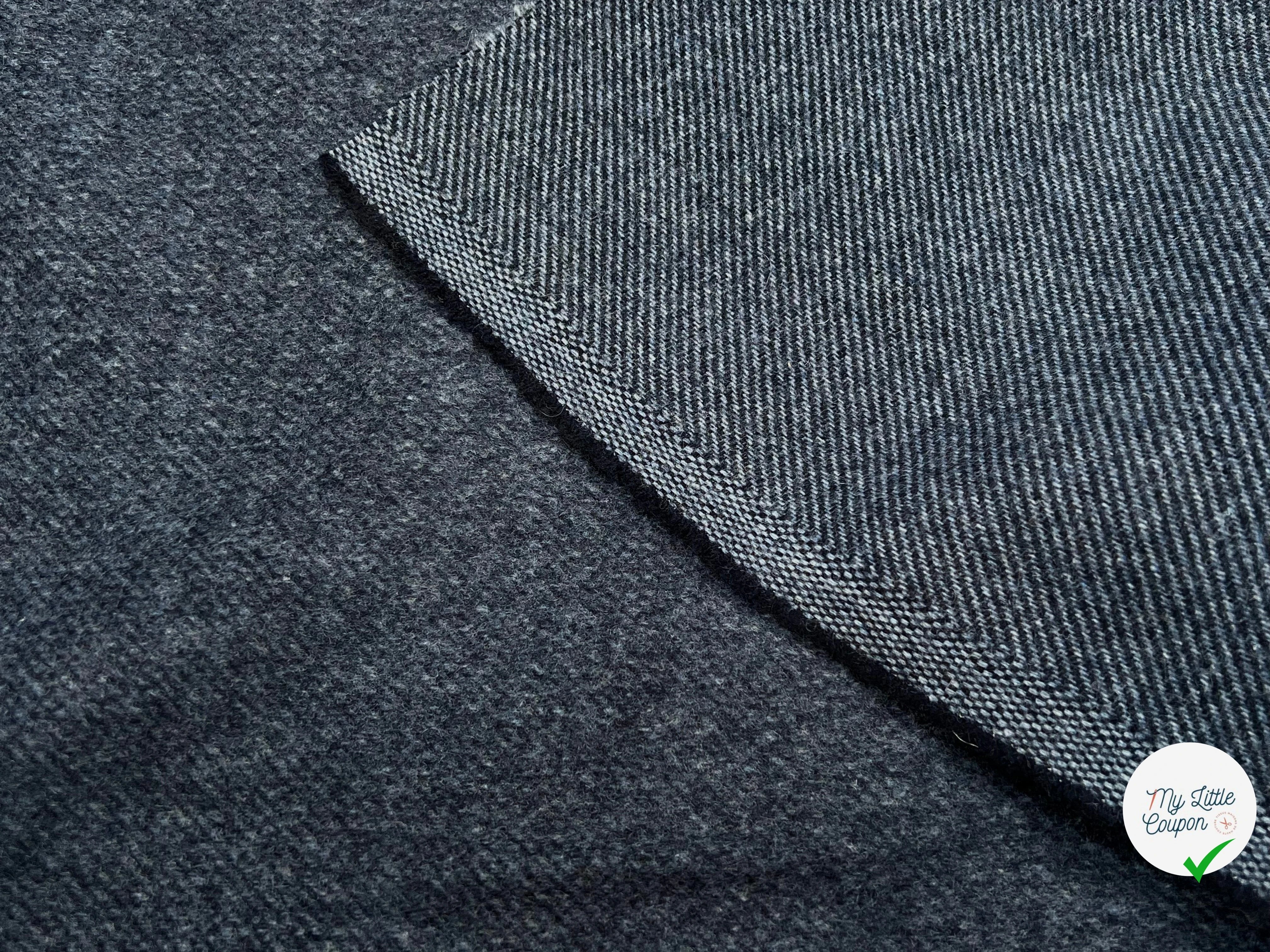 LAINAGE MANTEAU DOUX ENVERS STRIÉ BLEU GRIS - My Little Coupon