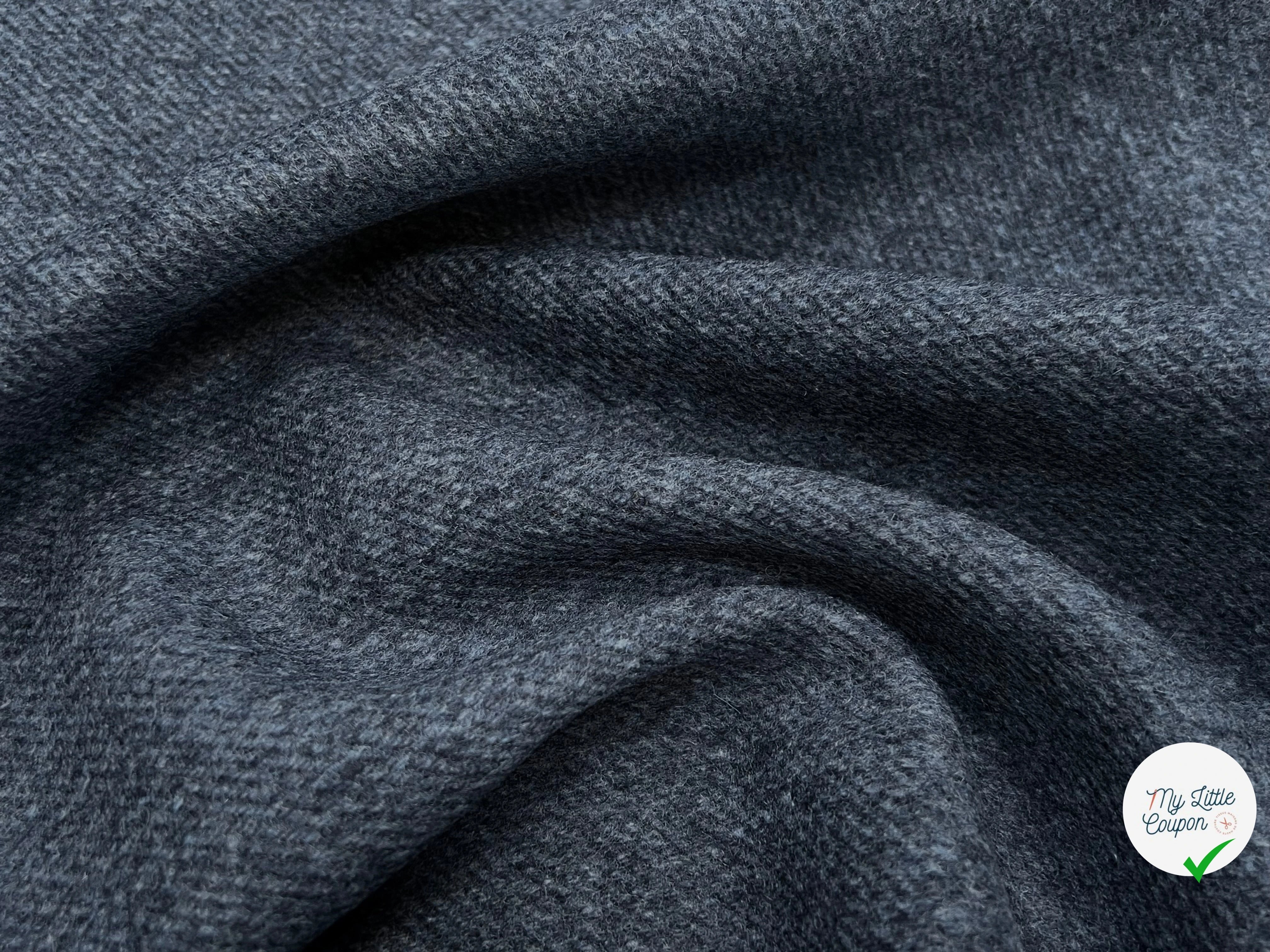 LAINAGE MANTEAU DOUX ENVERS STRIÉ BLEU GRIS - My Little Coupon