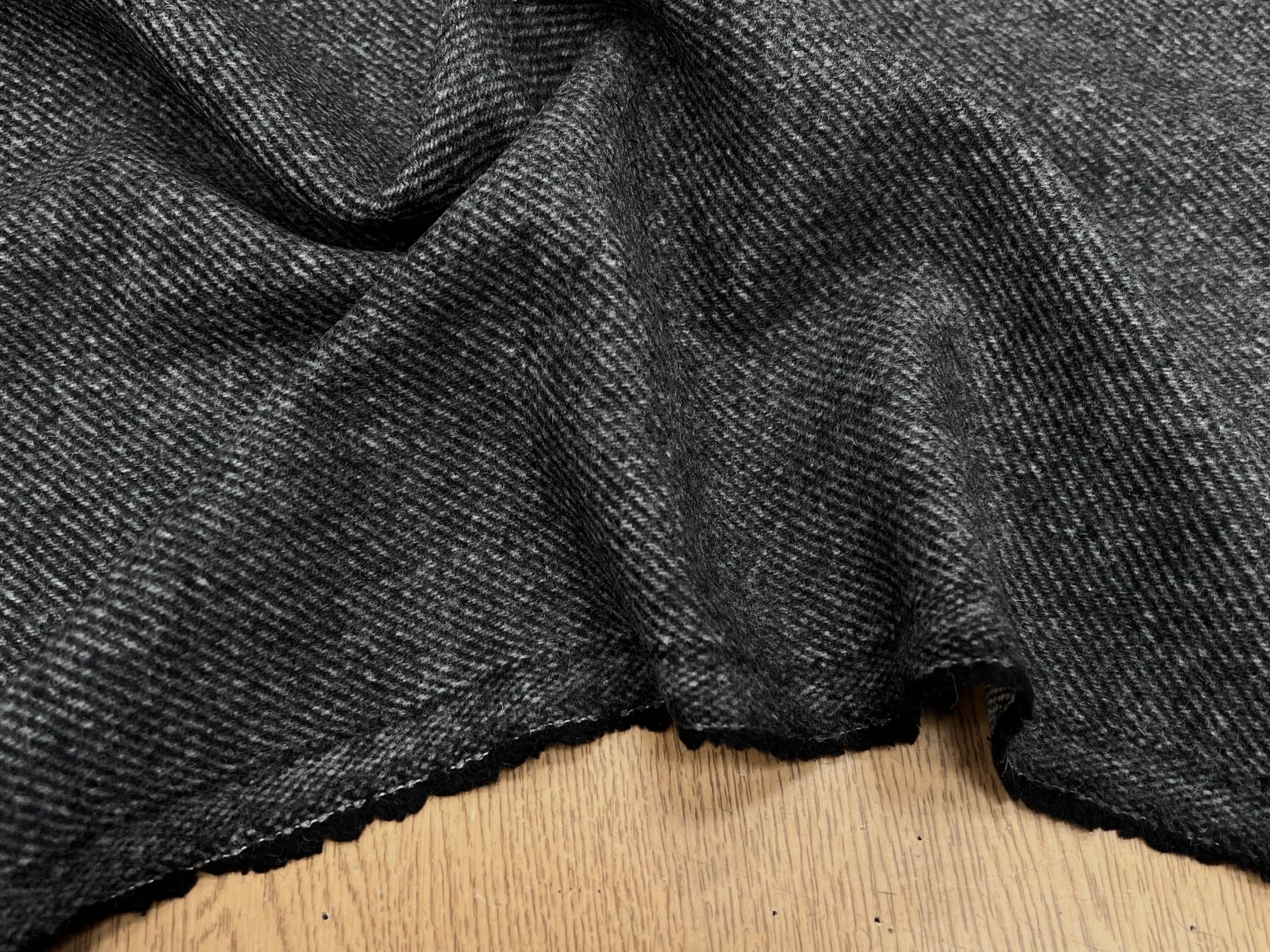LAINAGE MANTEAU DOUX ENVERS STRIÉ GRIS CHINÉ 145CM - My Little Coupon