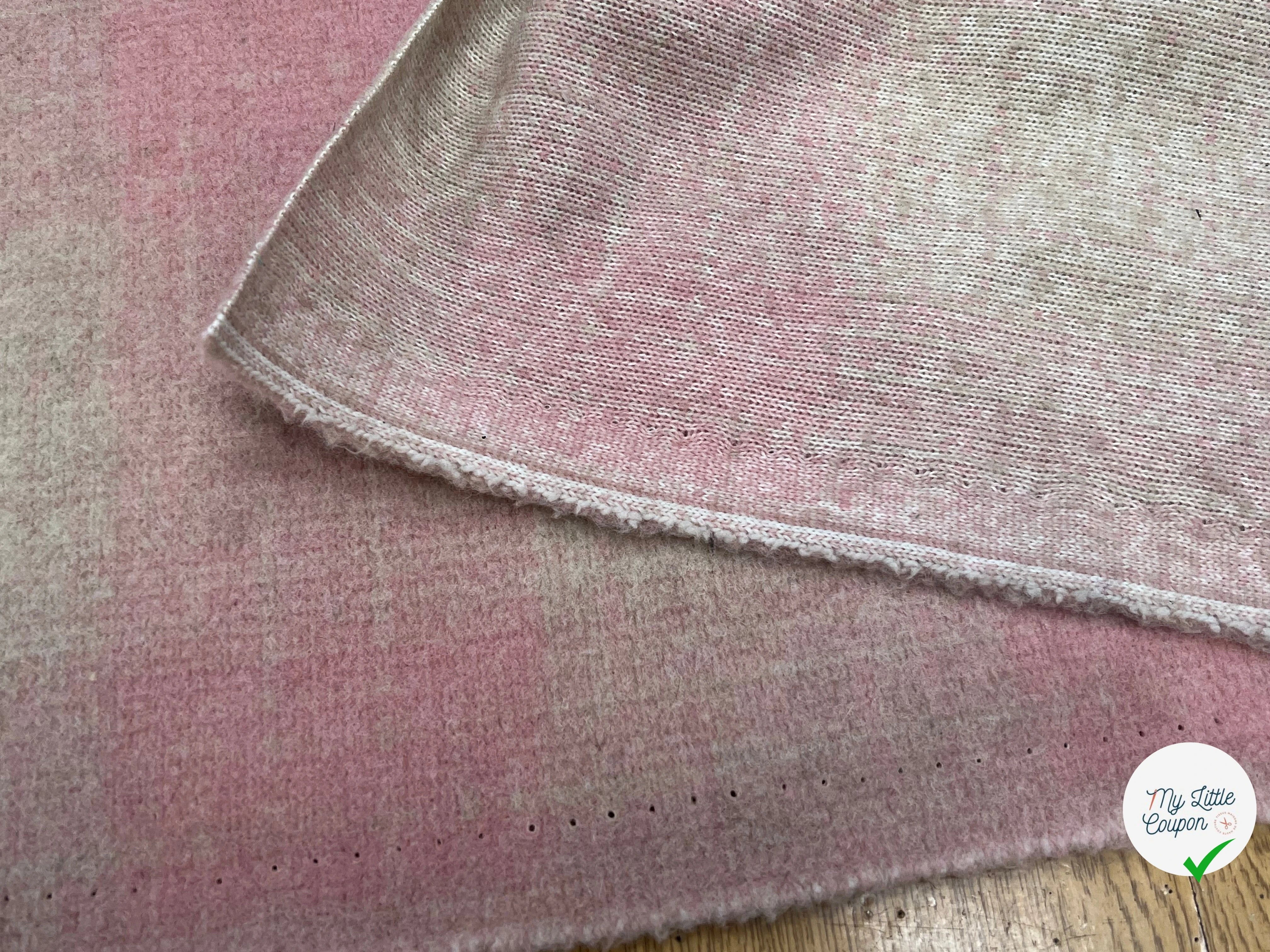 LAINAGE MANTEAU DOUX ROSE BEIGE STRETCH - My Little Coupon