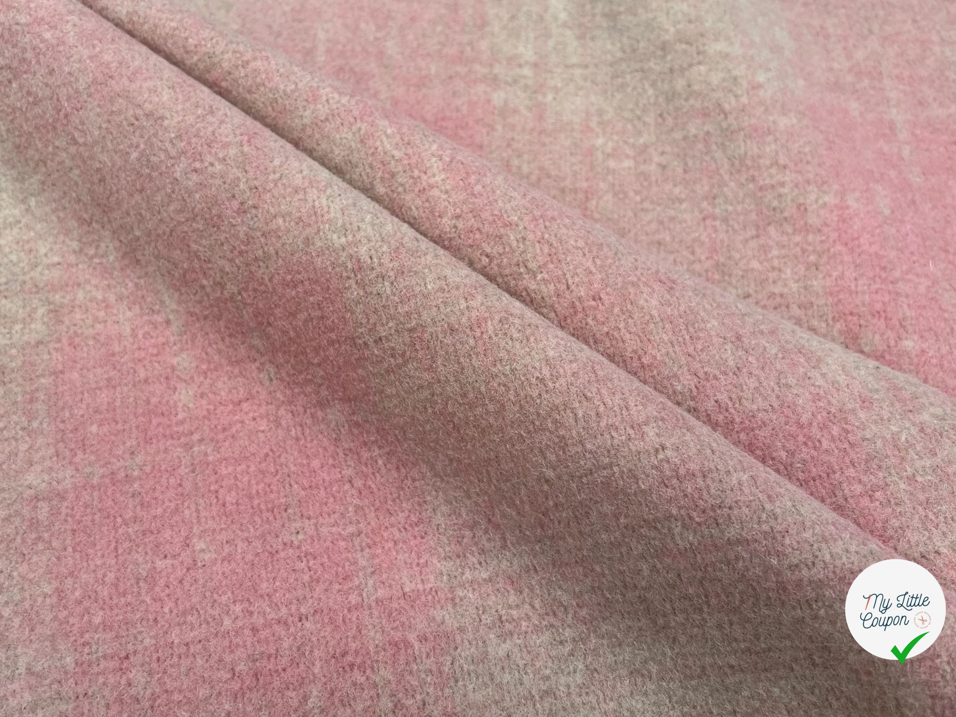LAINAGE MANTEAU DOUX ROSE BEIGE STRETCH - My Little Coupon