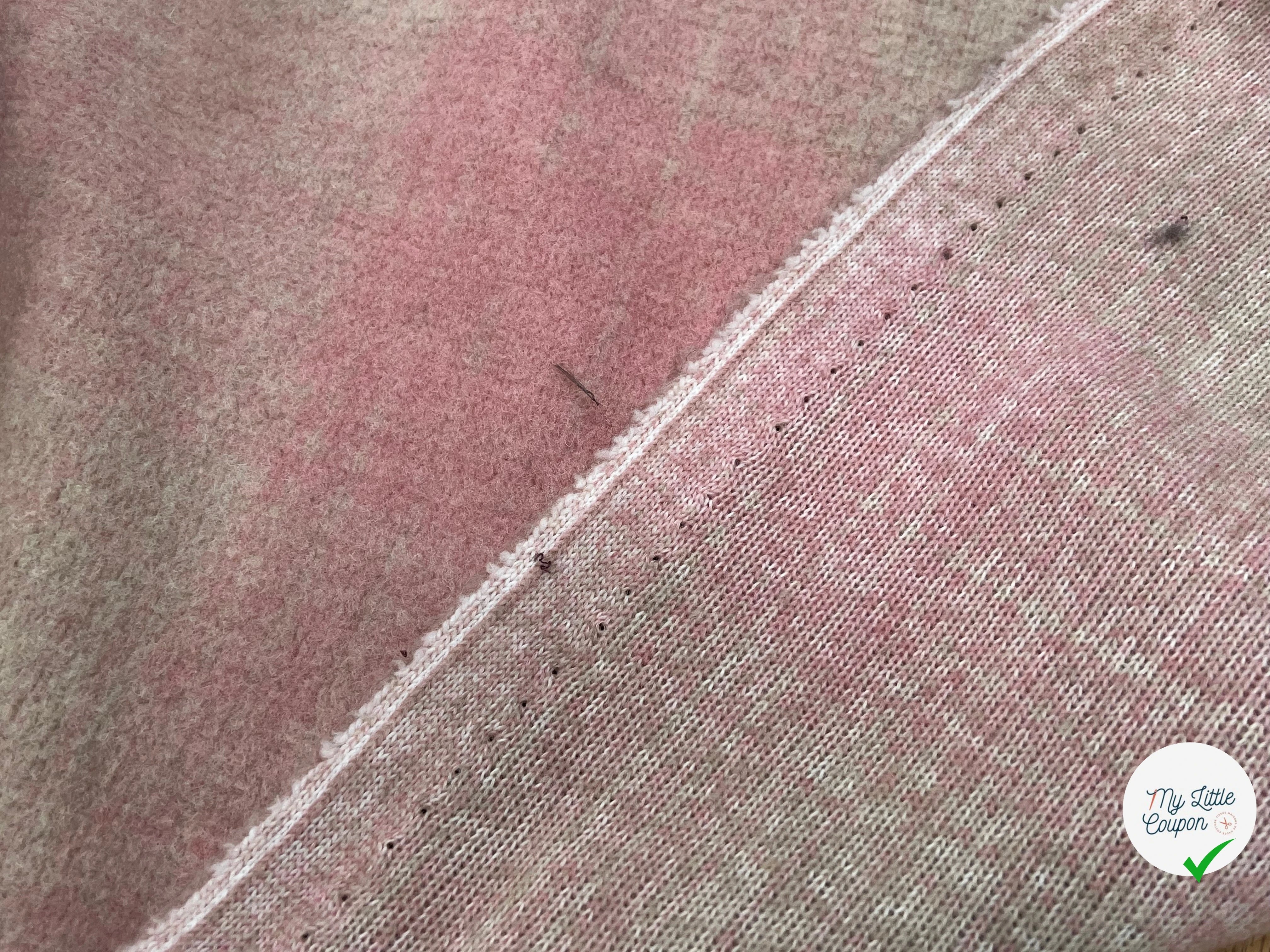 LAINAGE MANTEAU DOUX ROSE BEIGE STRETCH - My Little Coupon