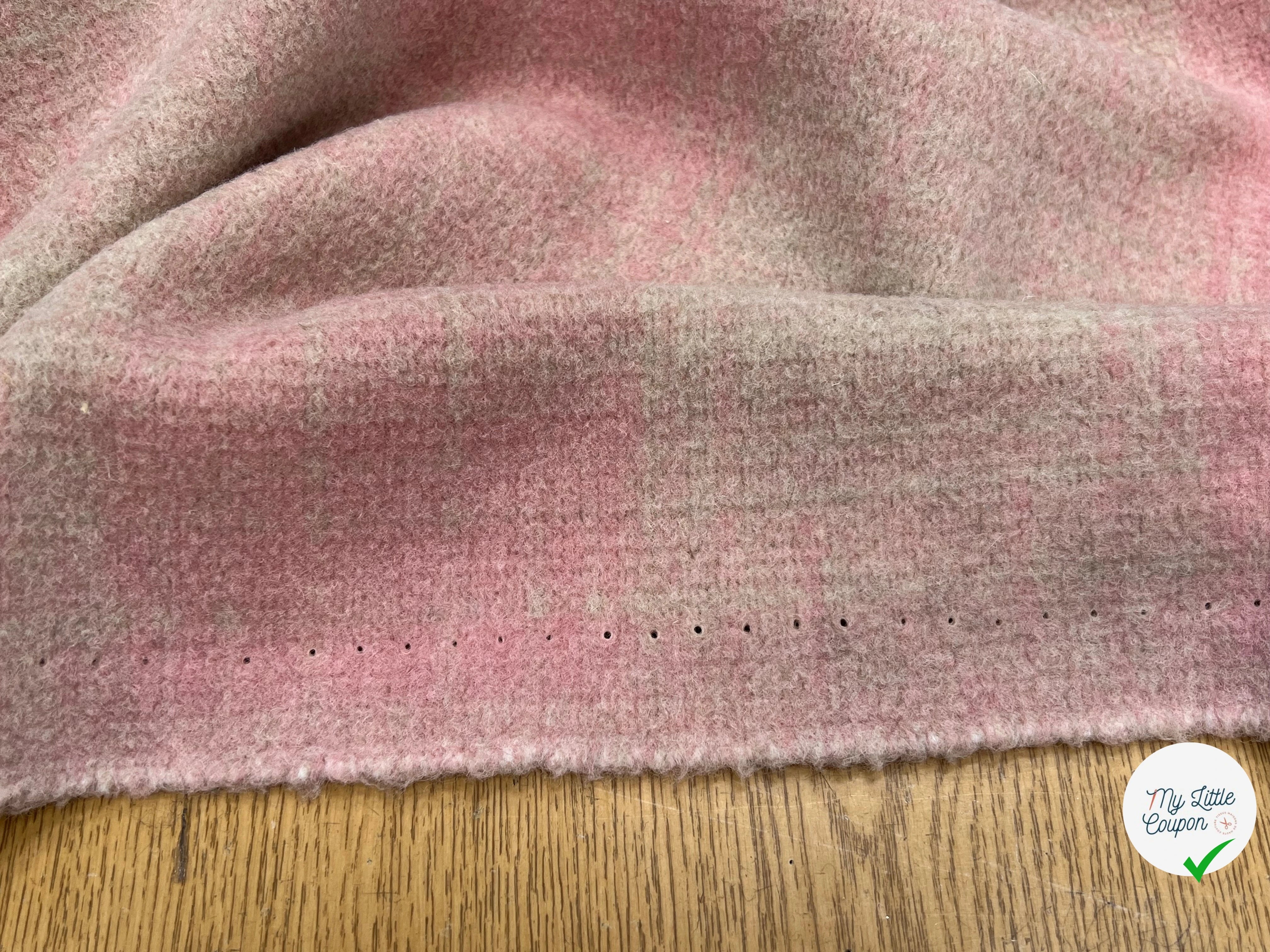 LAINAGE MANTEAU DOUX ROSE BEIGE STRETCH - My Little Coupon