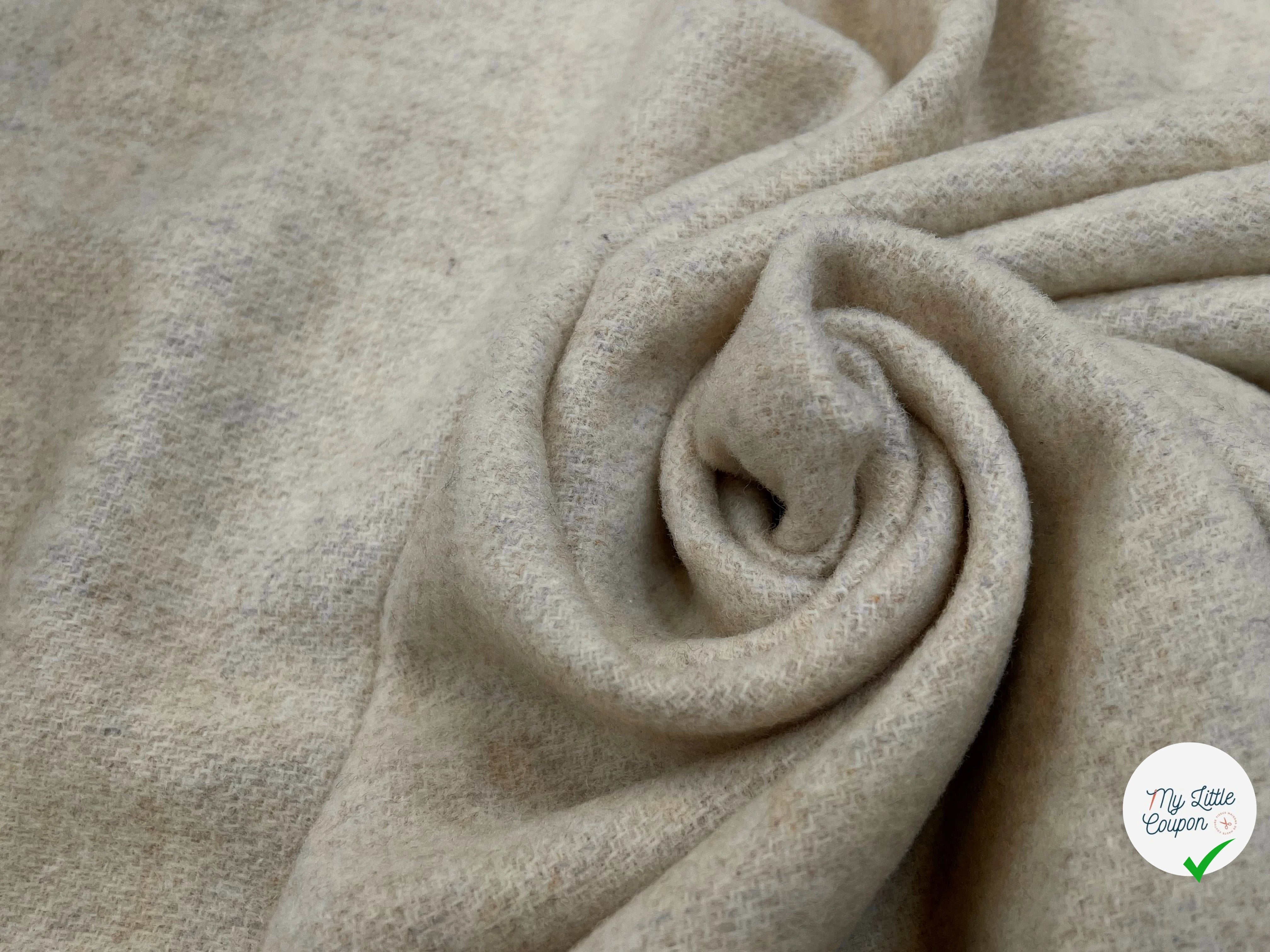 LAINAGE MANTEAU DOUX VANILLE MOUCHETÉ 100% LAINE - My Little Coupon