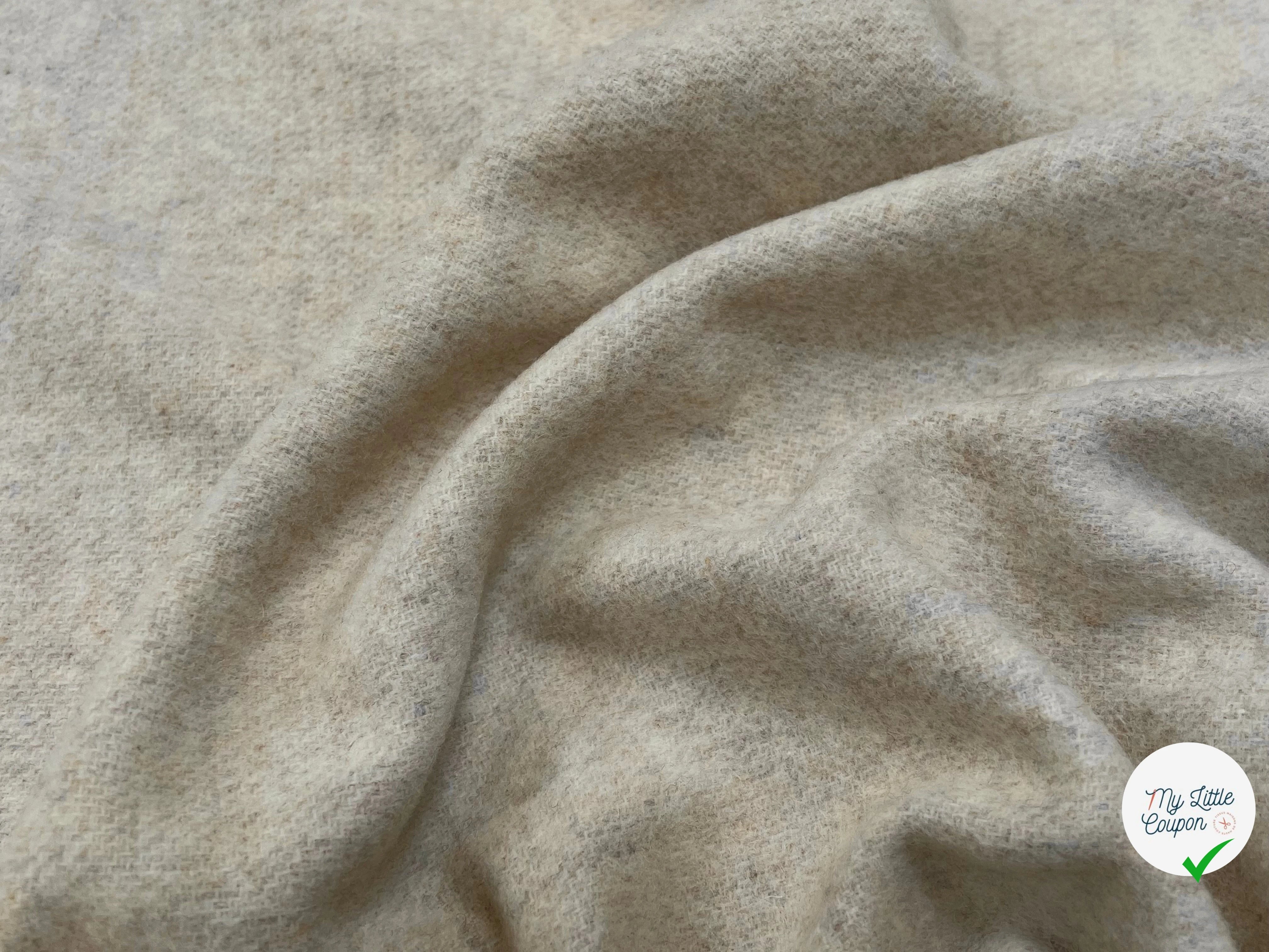 LAINAGE MANTEAU DOUX VANILLE MOUCHETÉ 100% LAINE - My Little Coupon