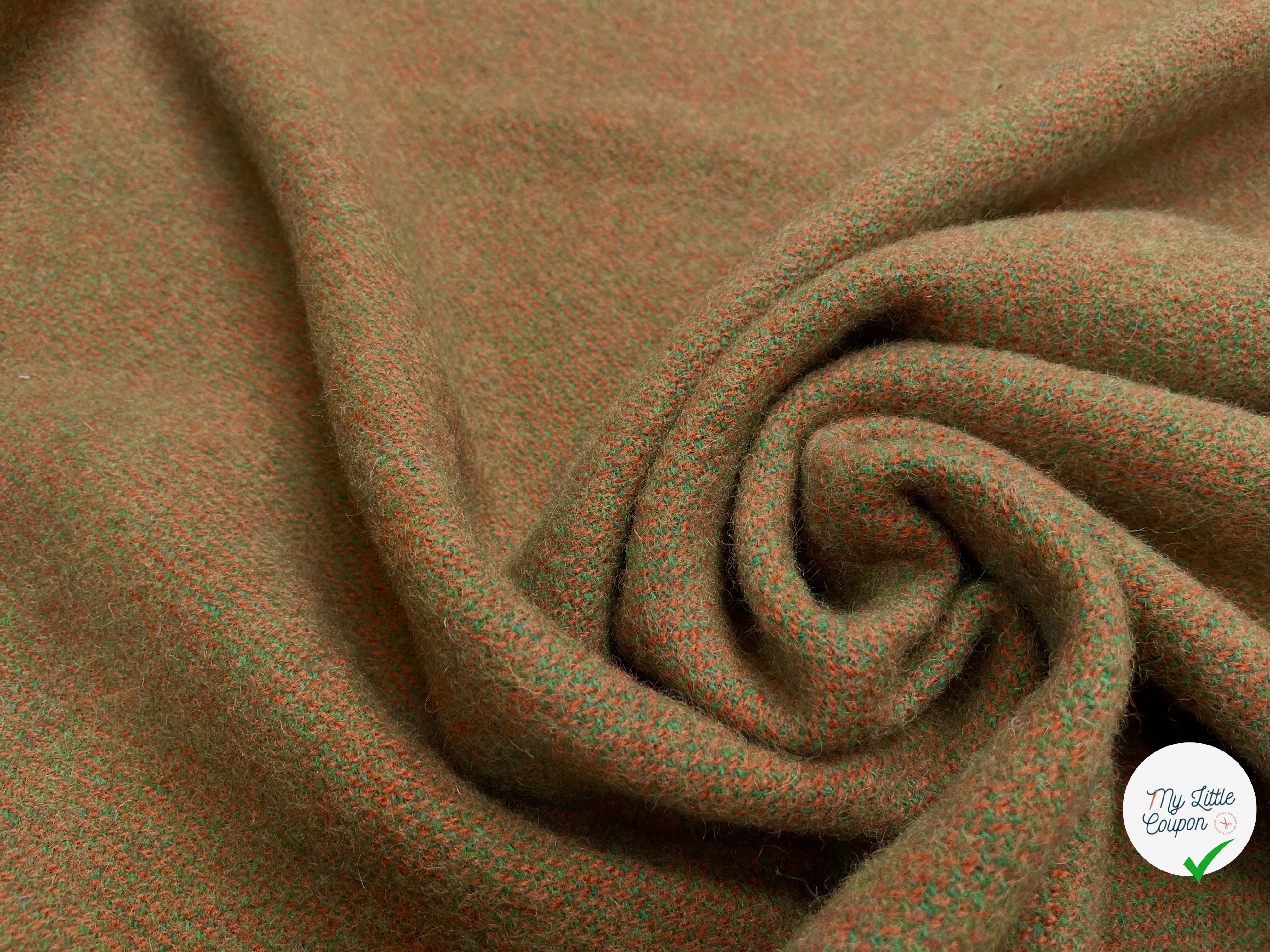 LAINAGE MANTEAU FANTAISIE ORANGE VERT949 - My Little Coupon