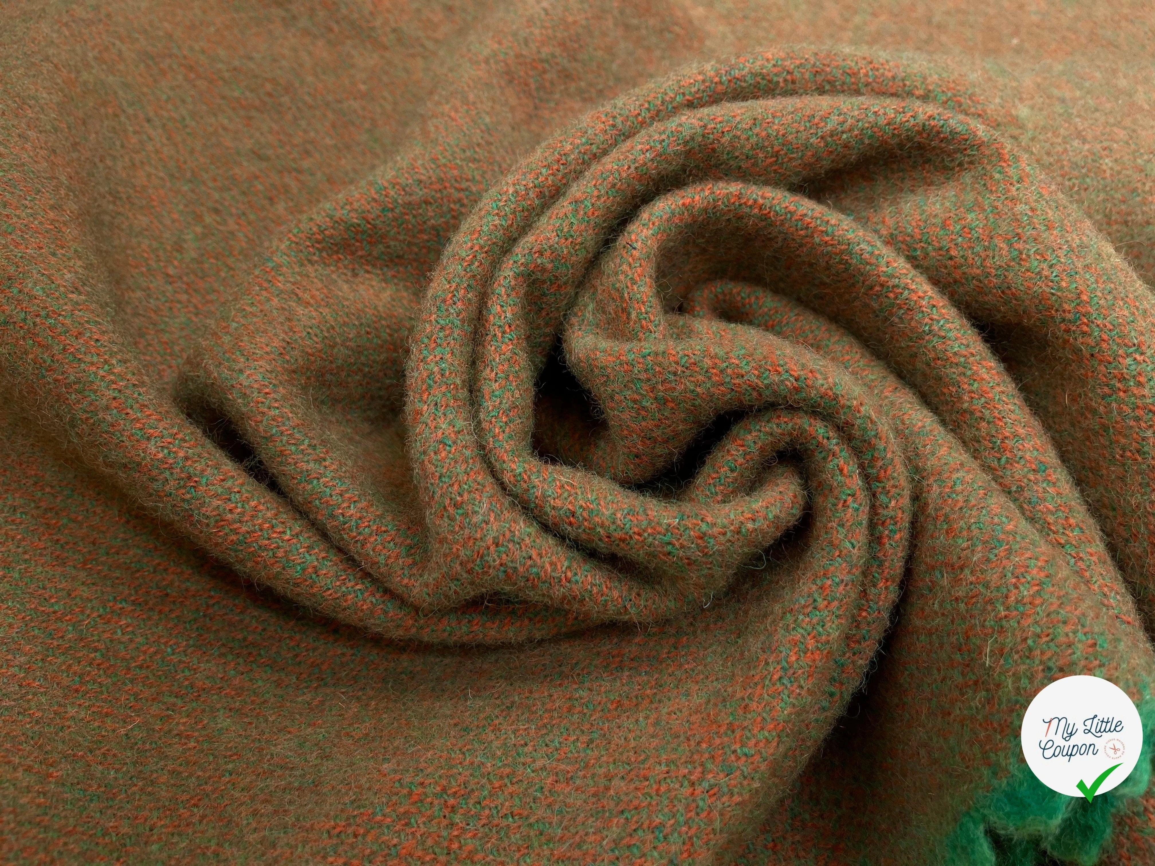 LAINAGE MANTEAU FANTAISIE ORANGE VERT949 - My Little Coupon